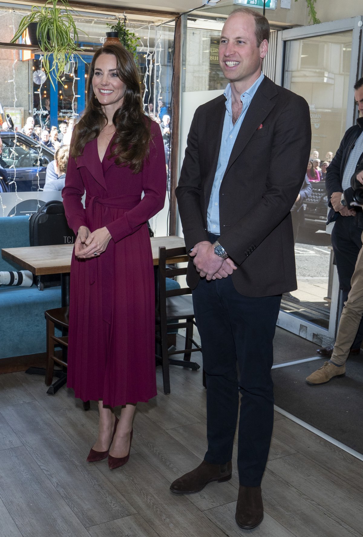The Prince and Princess of Wales visit the Indian Streatery, an authentic, family run independent Indian restaurant based in the city centre on April 20, 2023 in Birmingham, England (Arthur Edwards - WPA Pool/Getty Images)