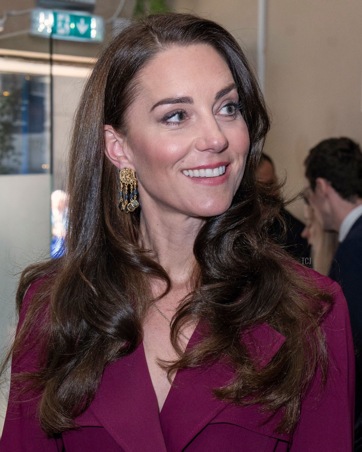 The Princess of Wales smiles during a visit to The Indian Streatery in Birmingham on April 20, 2023 (ARTHUR EDWARDS/POOL/AFP via Getty Images)