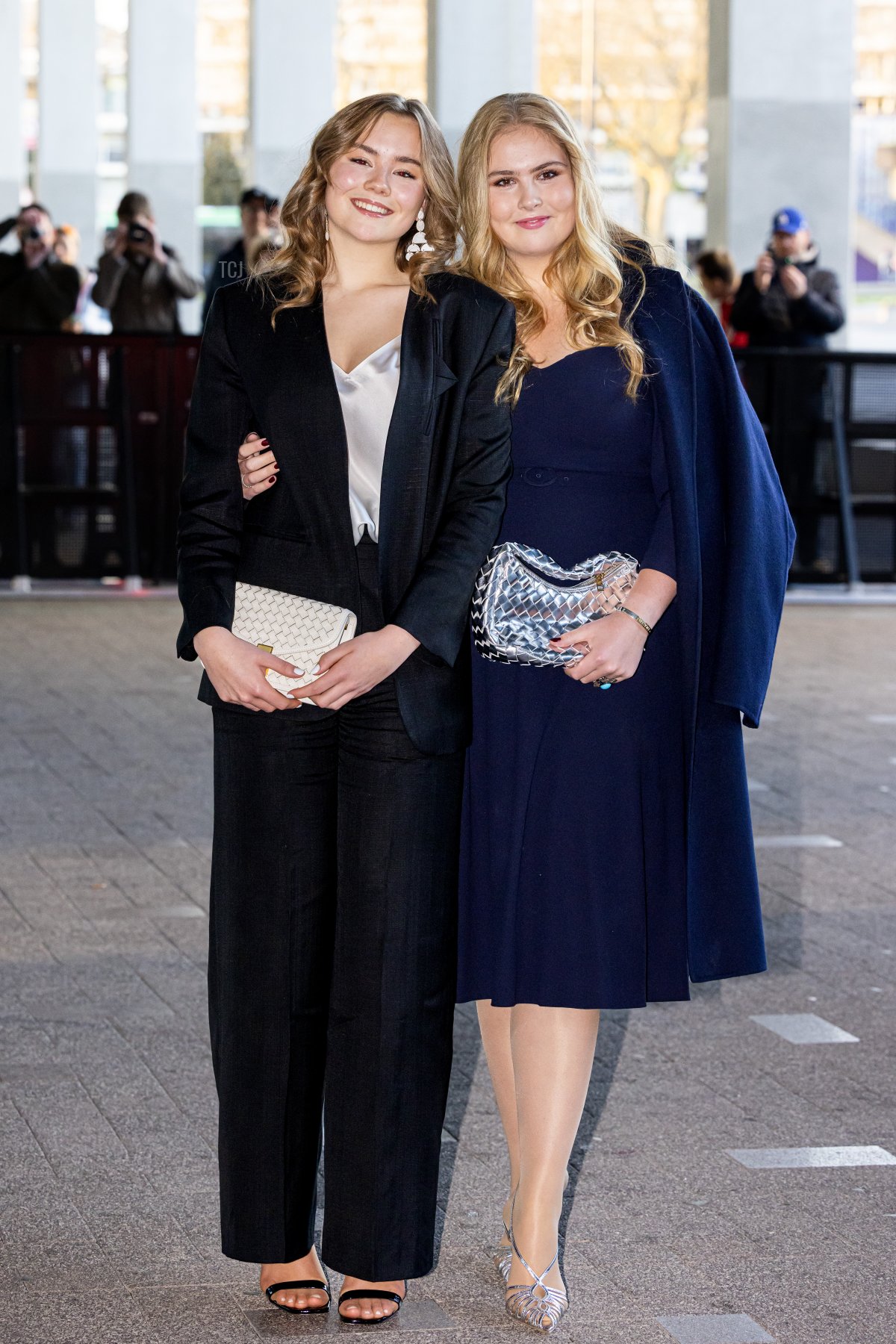 Princess Ariane and Princess Amalia of the Netherlands attend the King's Day concert on April 19, 2023 in Rotterdam, Netherlands (Patrick van Katwijk/Getty Images)