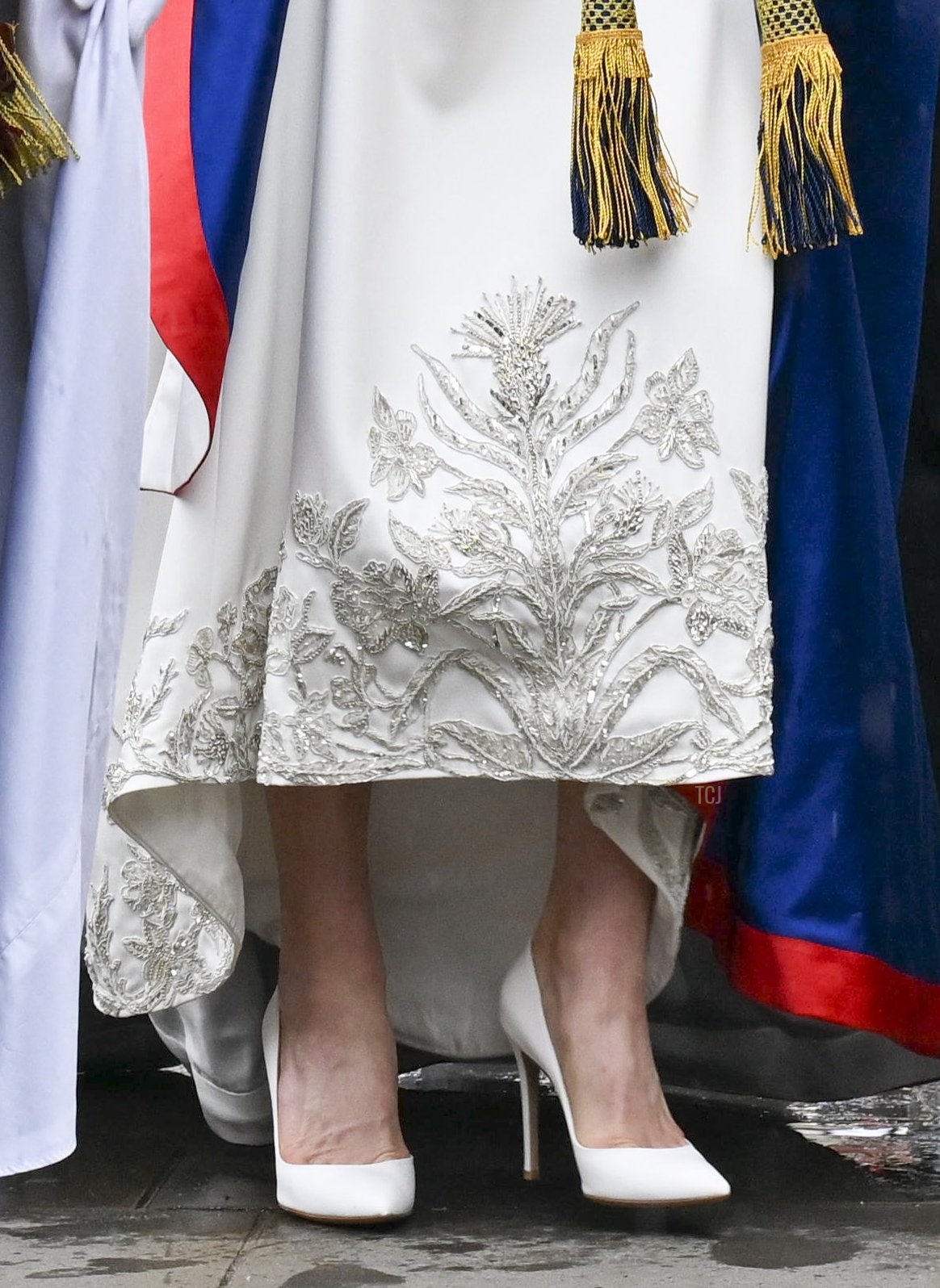 The Princess of Wales arrives at Westminster Abbey for the coronation ceremony, May 6, 2023 (Andy Stenning - WPA Pool/Getty Images)
