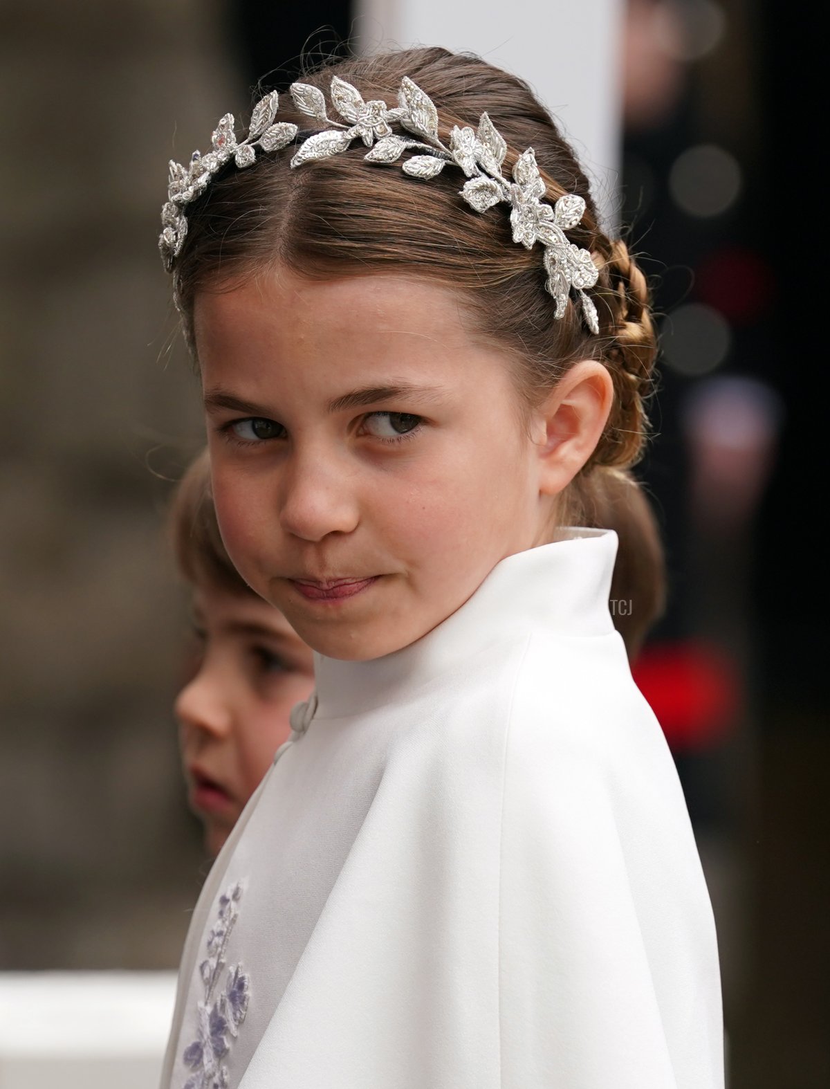 Prince Charlotte and Prince Louis of Wales attend the coronation of their grandfather, King Charles III, at Westminster Abbey, May 6, 2023 (Andrew Milligan - WPA Pool/Getty Images)