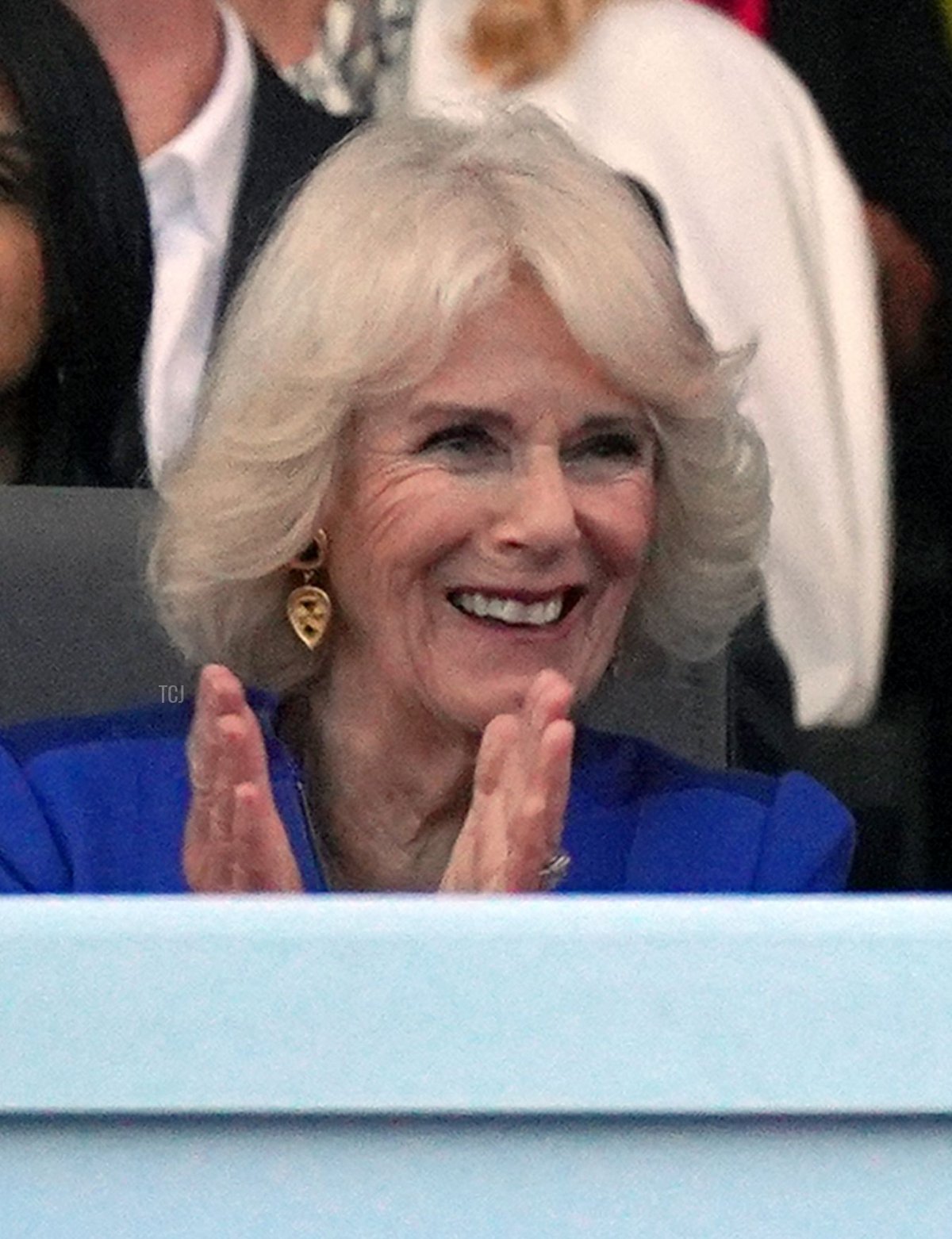 Queen Camilla attends the coronation concert at Windsor Castle, May 7, 2023 (Yui Mok - WPA Pool/Getty Images)