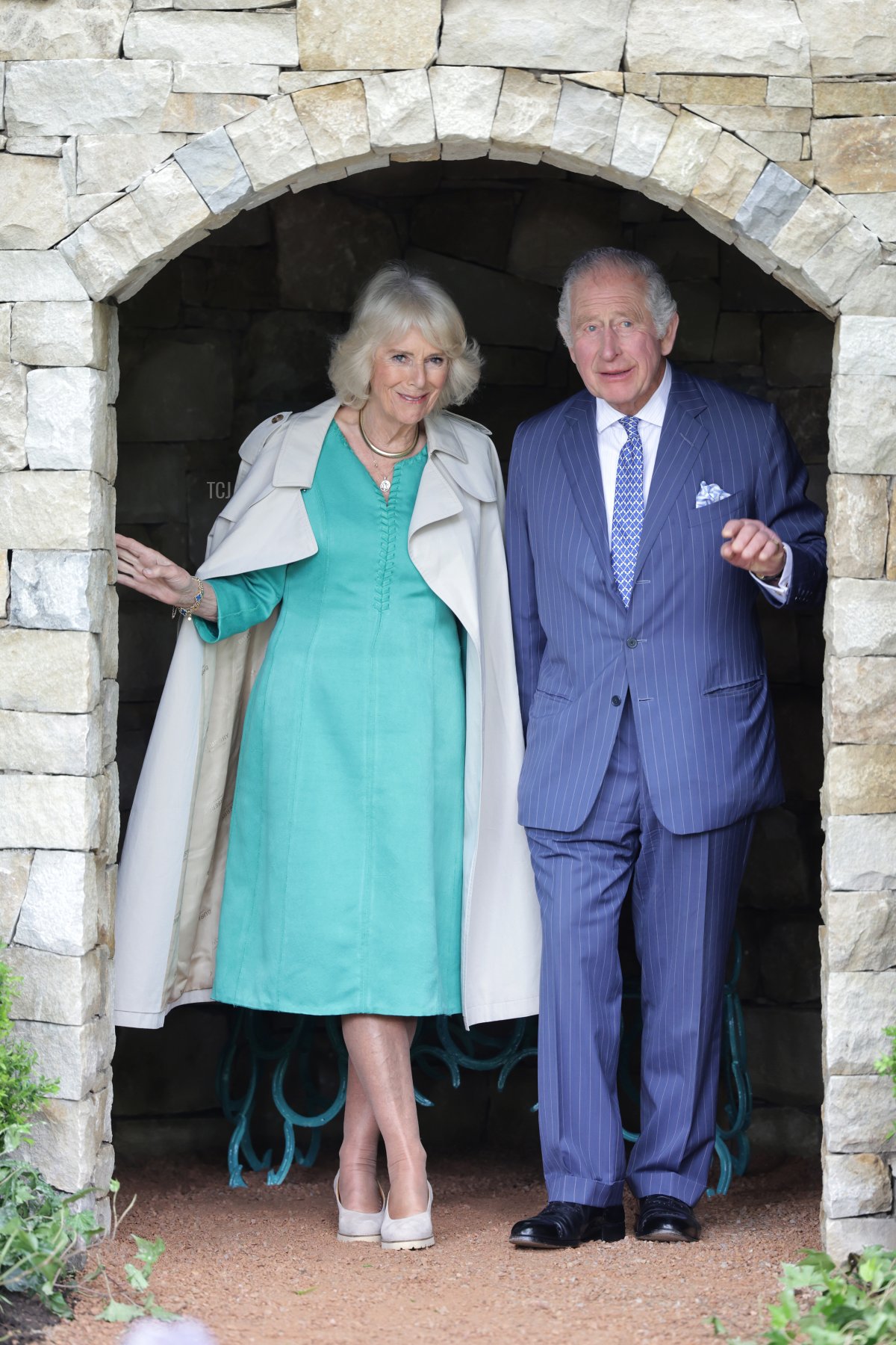 King Charles III and Queen Camilla open the new Coronation Garden on day one of their two-day visit to Northern Ireland on May 24, 2023 in Newtownabbey, Northern Ireland (Chris Jackson/Getty Images)