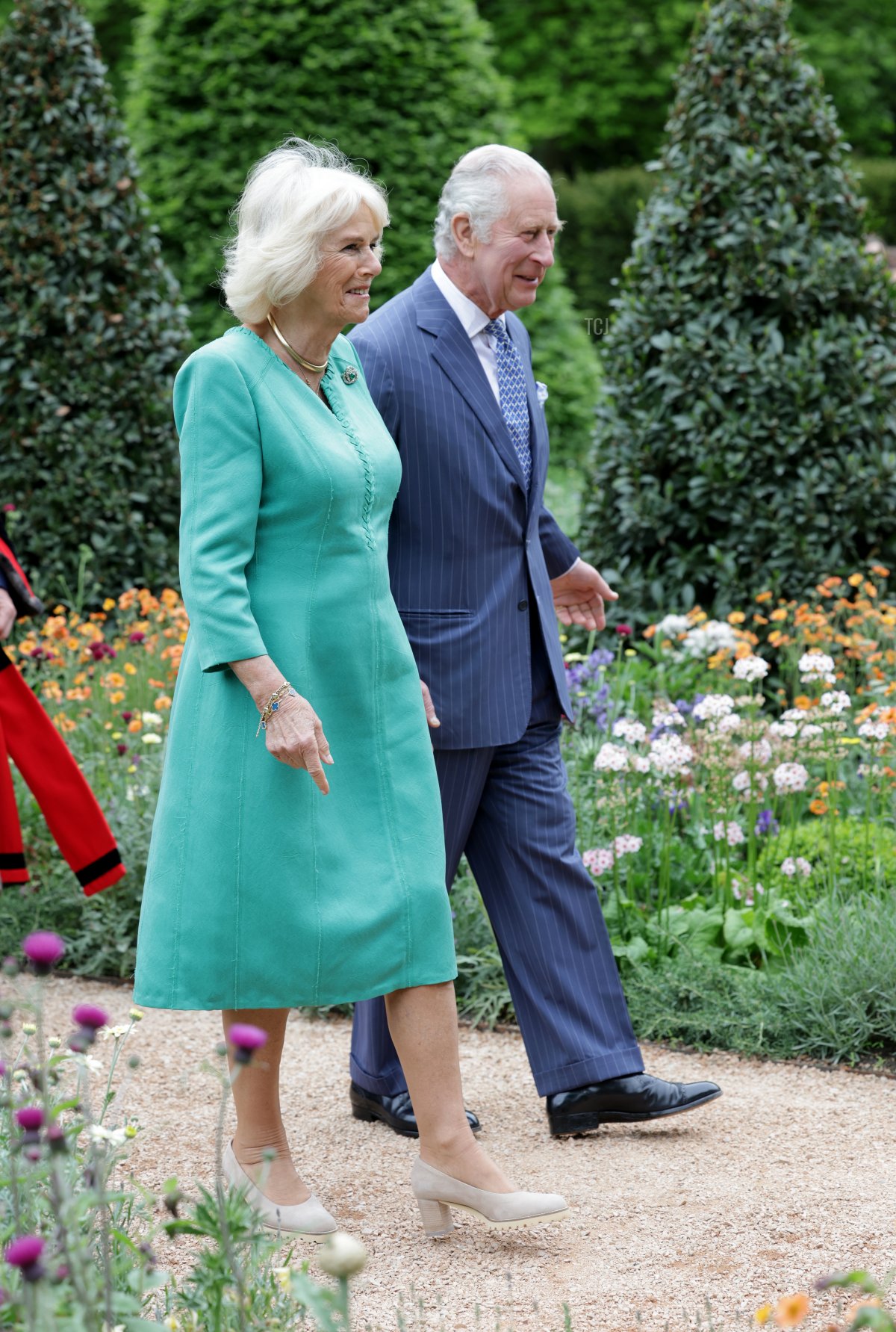King Charles III and Queen Camilla open the new Coronation Garden on day one of their two-day visit to Northern Ireland on May 24, 2023 in Newtownabbey, Northern Ireland (Chris Jackson/Getty Images)
