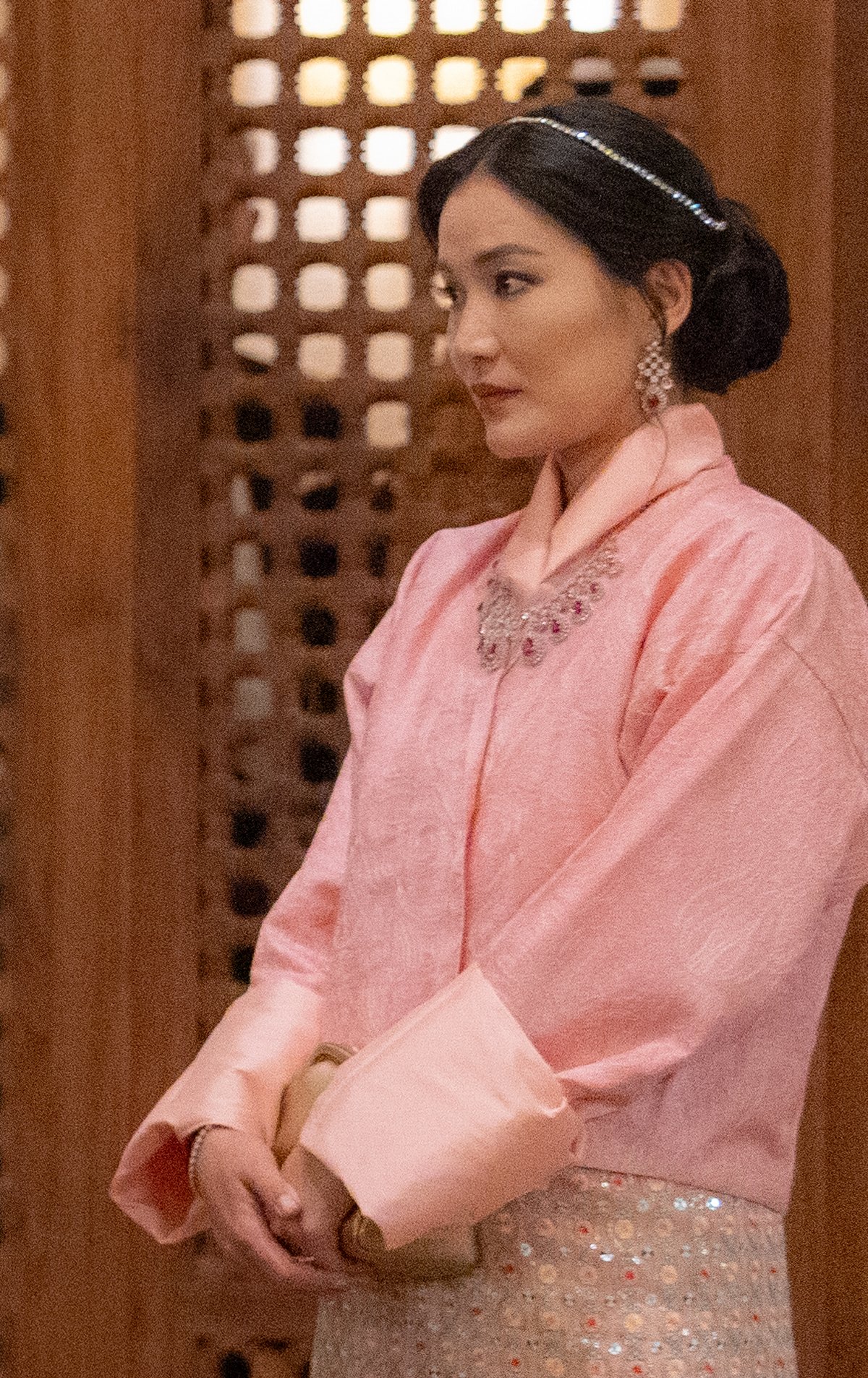 The Queen of Bhutan attends a banquet celebrating the wedding of Crown Prince Hussein and Princess Rajwa in Amman, June 1, 2023 (Royal Hashemite Court)