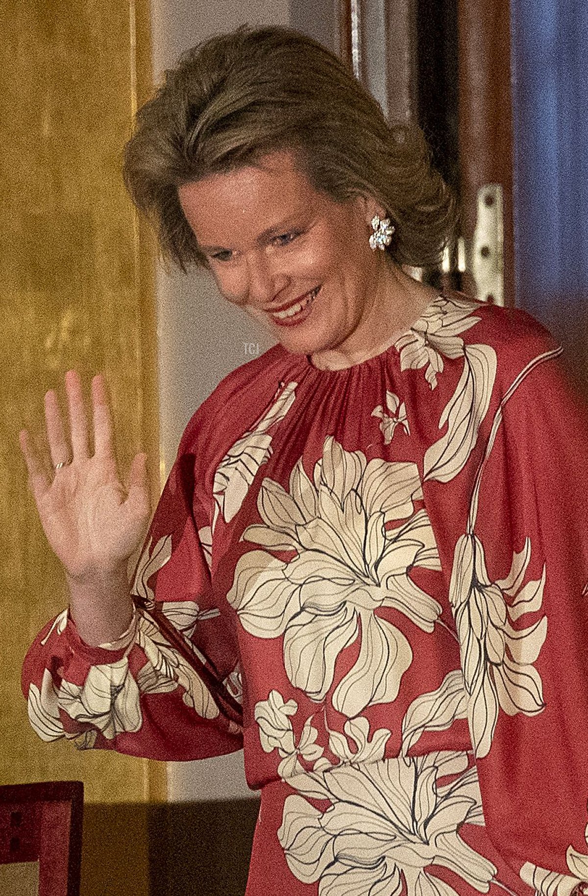 Queen Mathilde of the Belgians is pictured during the start of the finals of the 2023 edition of the Queen Elisabeth Voice Competition at the Bozar concert hall in Brussels on June, 1 2023 (NICOLAS MAETERLINCK/Belga/AFP via Getty Images)