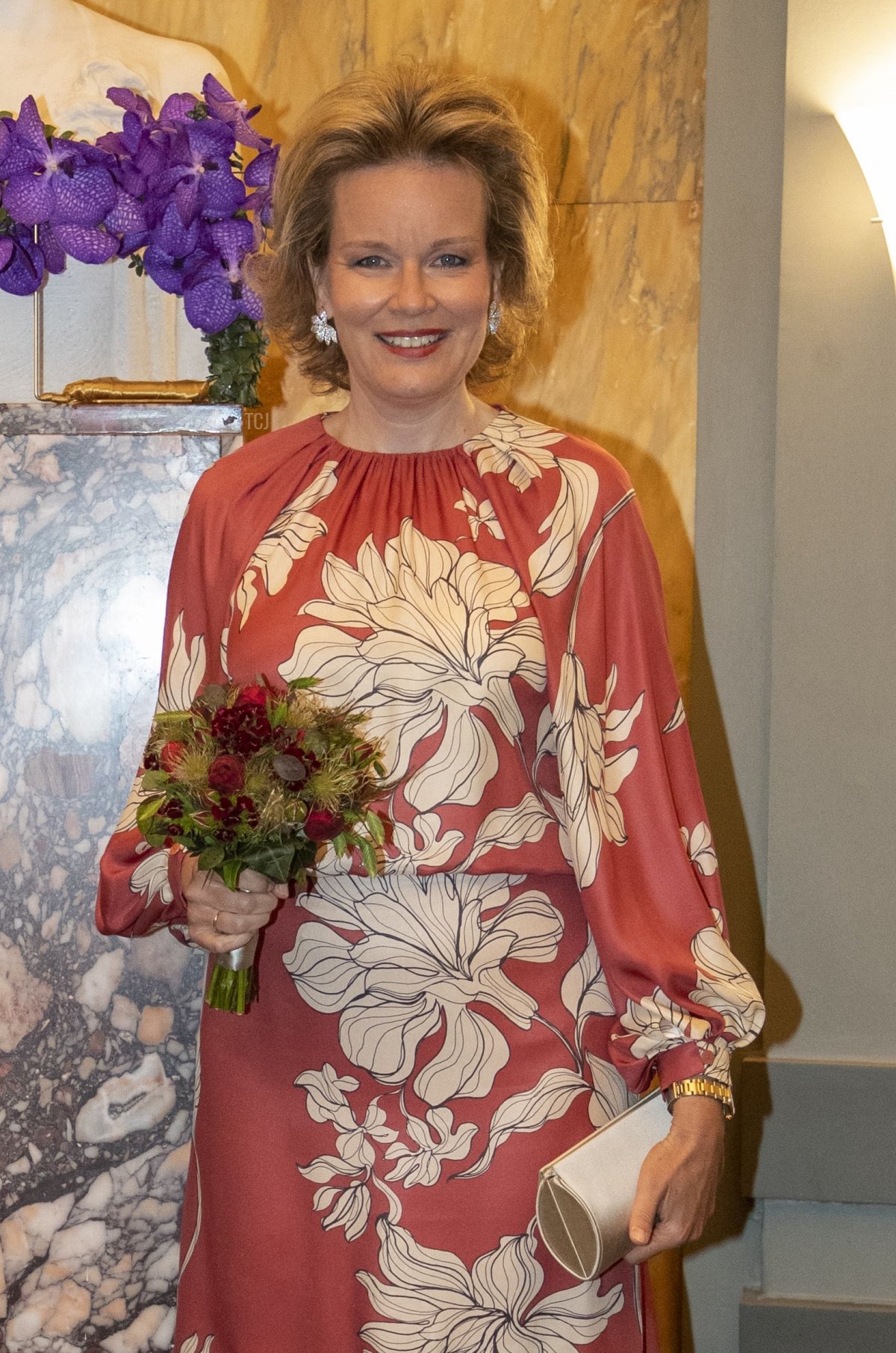 Queen Mathilde of the Belgians is pictured during the start of the finals of the 2023 edition of the Queen Elisabeth Voice Competition at the Bozar concert hall in Brussels on June, 1 2023 (NICOLAS MAETERLINCK/Belga/AFP via Getty Images)