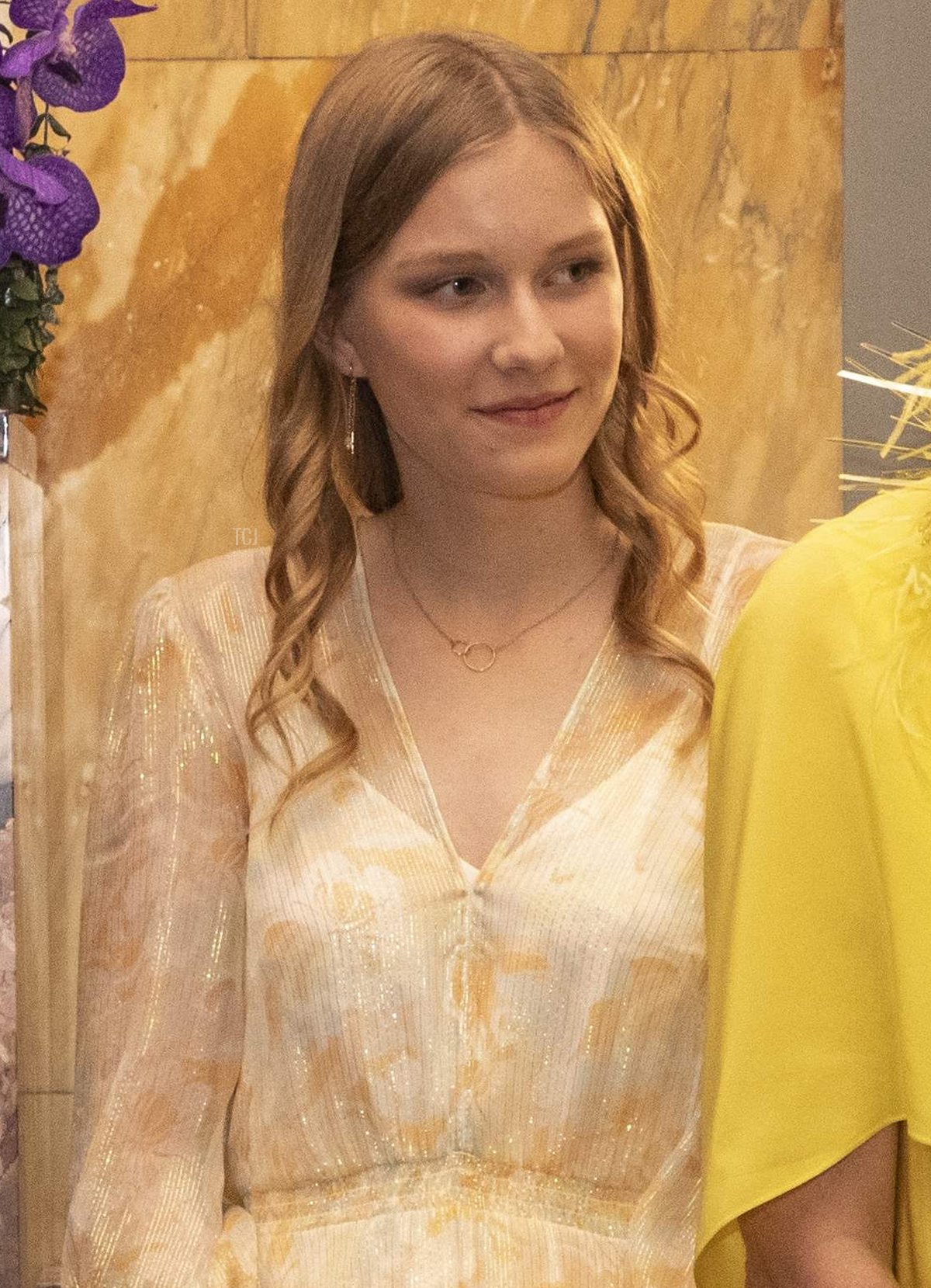 Princess Eleonore of Belgium is pictured during the finals of the Queen Elisabeth Voice Competition at the Flagey Concert Hall in Brussels, June 3, 2023 (NICOLAS MAETERLINCK/BELGA MAG/AFP via Getty Images)