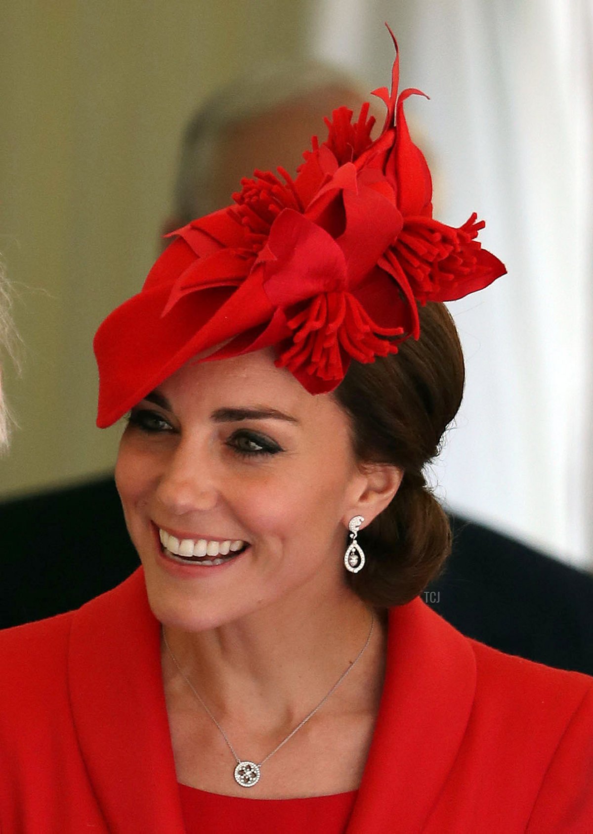 The Duchess of Cambridge leaves the annual Order of the Garter service at St George's Chapel, Windsor Castle on June 13, 2016 in Windsor, England (Steve Parsons/WPA Pool/Getty Images)