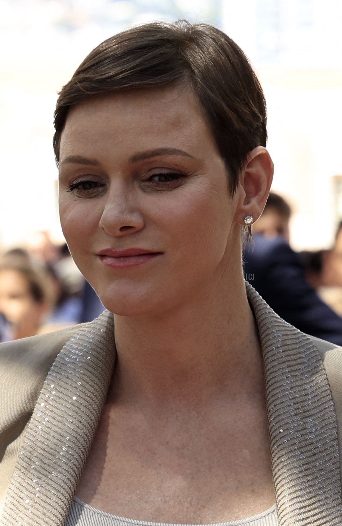Princess Charlene of Monaco is pictured during celebrations to mark the centenary of the birth of the late Prince Rainier III in Monaco on May 31, 2023 (VALERY HACHE/POOL/AFP via Getty Images)