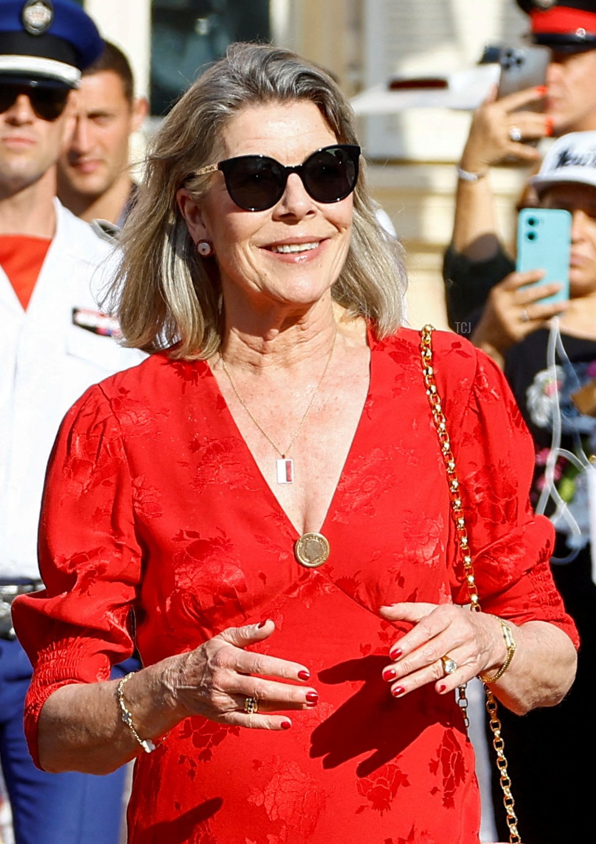 Princess Caroline attends celebrations to mark the centenary of the birth of the late Prince Rainier III in Monaco on May 31, 2023 (ERIC GAILLARD/POOL/AFP via Getty Images)
