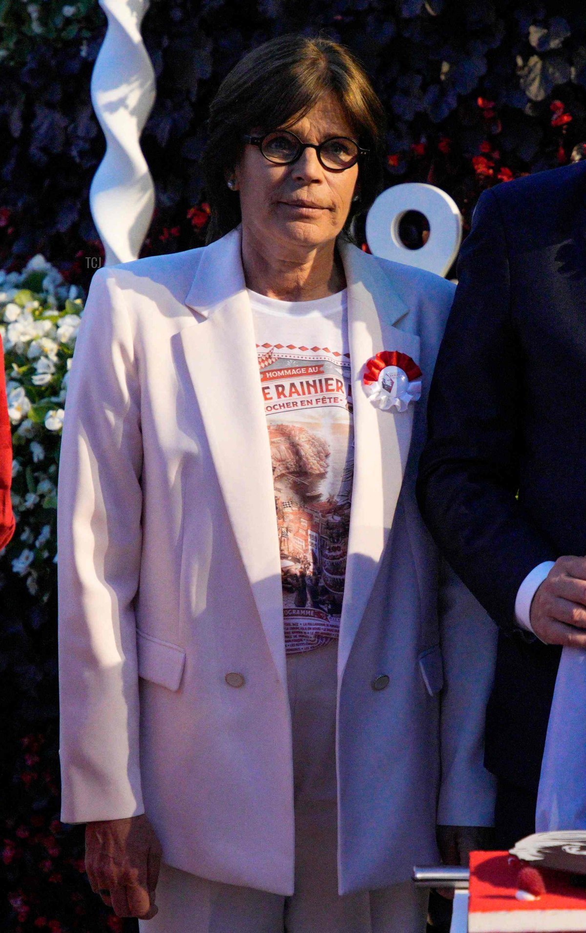 Princess Stephanie attends celebrations to mark the centenary of the birth of the late Prince Rainier III in Monaco on May 31, 2023 (DANIEL COLE/POOL/AFP via Getty Images)