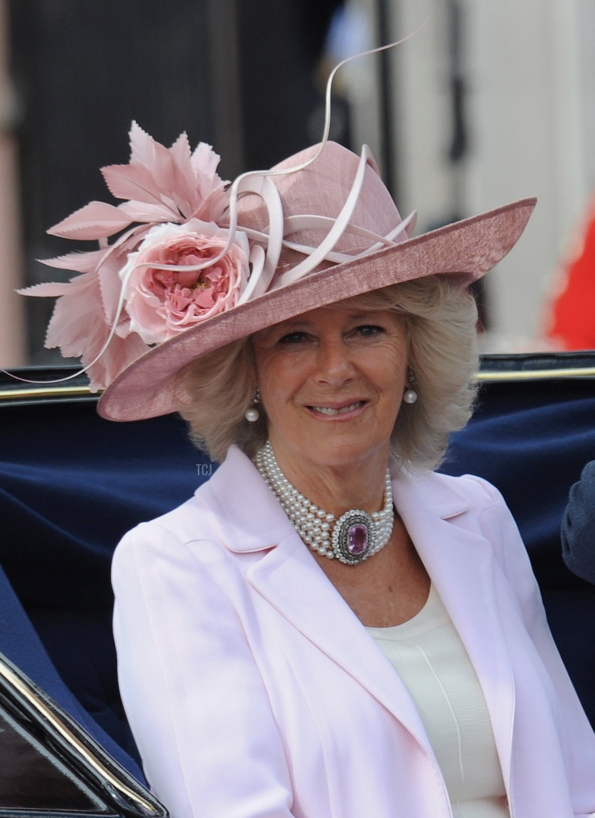 The Duchess of Cornwall leaves Buckingham Palace during Trooping the Colour on June 12, 2010 in London, England (Ian Gavan/Getty Images)