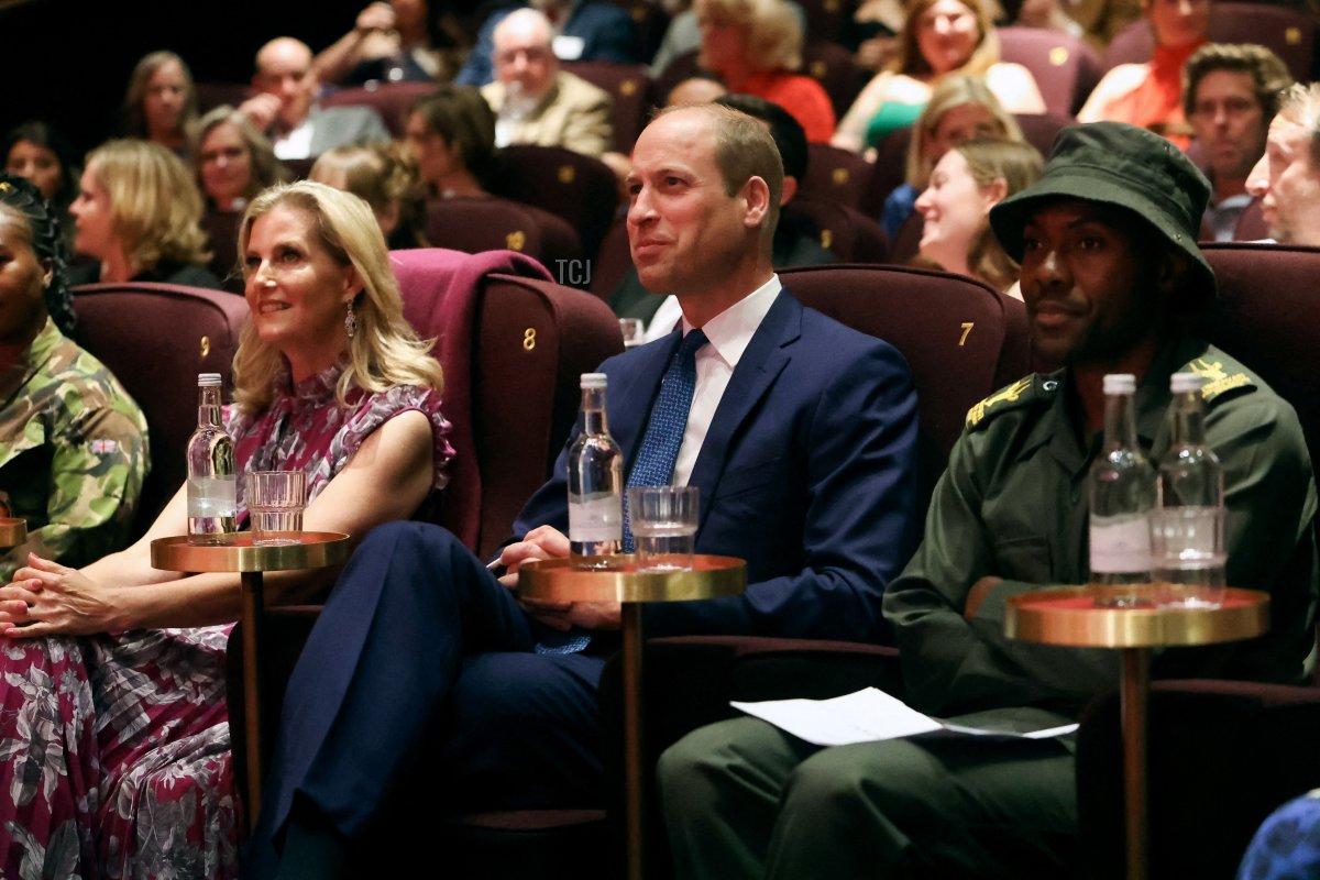 The Duchess of Edinburgh and the Prince of Wales attend a private screening of "Rhino Man," hosted by United For Wildlife at Battersea Power Station on June 13, 2023 in London, England (Susannah Ireland - WPA Pool/Getty Images)
