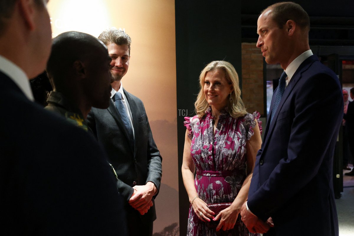 The Duchess of Edinburgh and the Prince of Wales attend a private screening of "Rhino Man," hosted by United For Wildlife at Battersea Power Station on June 13, 2023 in London, England (Susannah Ireland - WPA Pool/Getty Images)