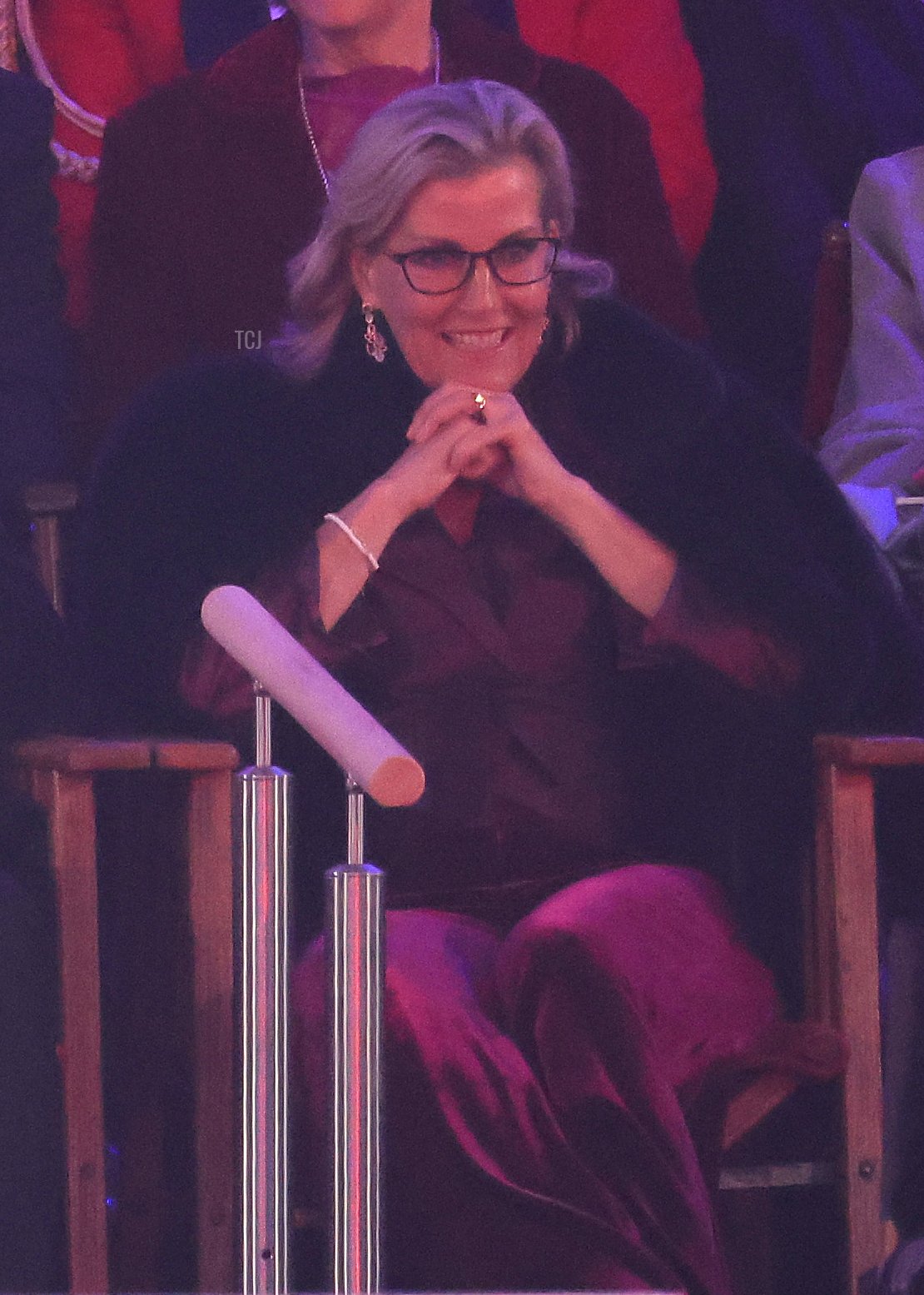 The Countess of Wessex looks on from the royal box during "A Gallop Through History," a performance put on as part of the official celebrations for Queen Elizabeth II's Platinum Jubilee, at the Royal Windsor Horse Show on May 15, 2022 in Windsor, England (Chris Jackson/Getty Images)
