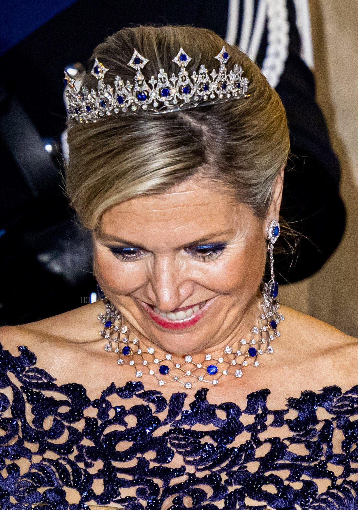 Queen Máxima of the Netherlands attends a gala dinner for the Diplomatic Corps at the Royal Palace on June 14, 2023 in Amsterdam (Patrick van Katwijk/Getty Images)
