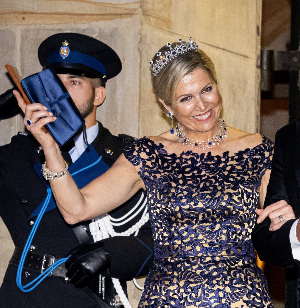 Queen Máxima of the Netherlands attends a gala dinner for the Diplomatic Corps at the Royal Palace on June 14, 2023 in Amsterdam (Patrick van Katwijk/Getty Images)