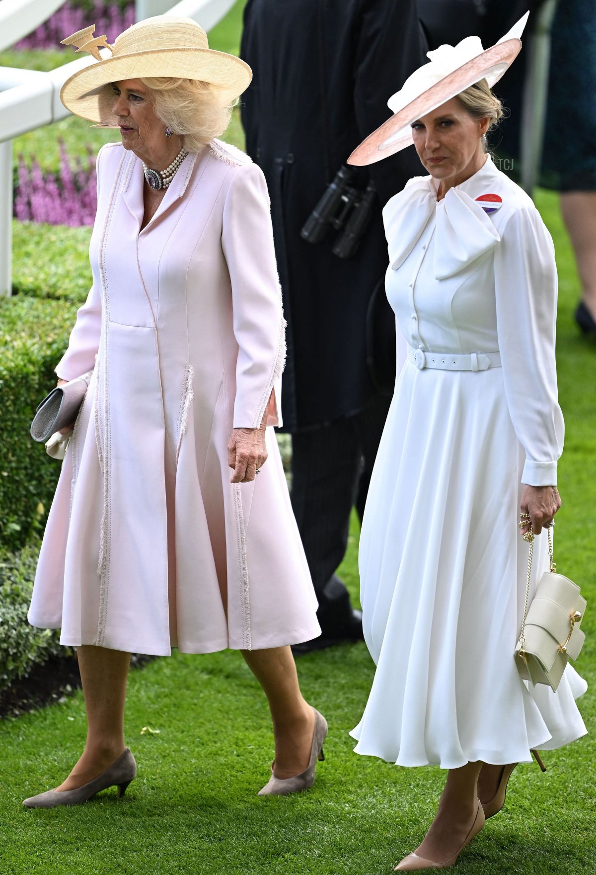 Queen Camilla and the Duchess of Edinburgh attend day two of Royal Ascot at Ascot Racecourse on June 21, 2023 in Ascot, England (JUSTIN TALLIS/AFP via Getty Images)