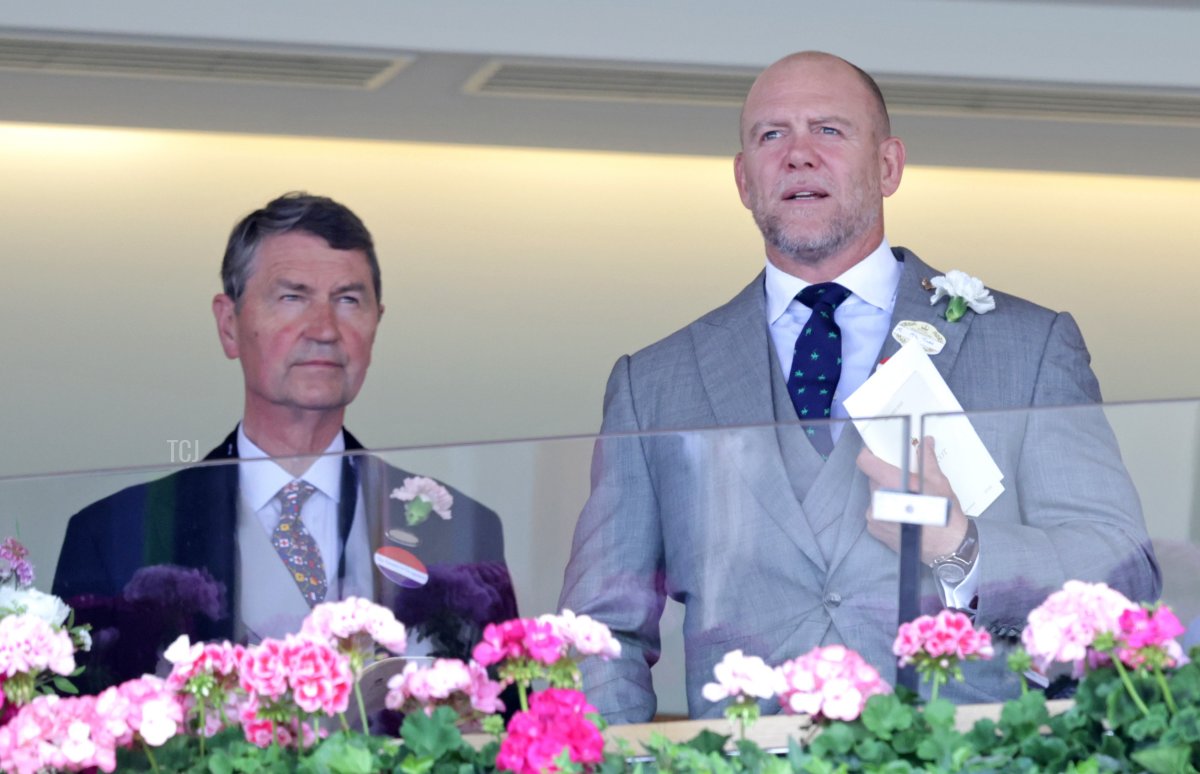 Vice-Admiral Sir Timothy Laurence and Mike Tindall attend day two of Royal Ascot at Ascot Racecourse on June 21, 2023 in Ascot, England (Chris Jackson/Getty Images)
