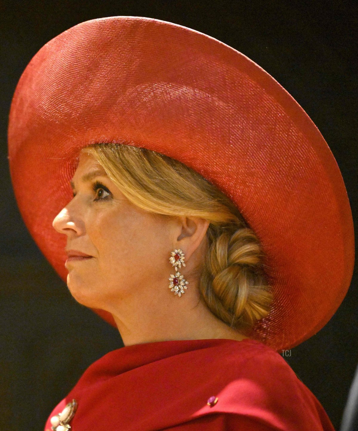 The Queen of the Netherlands is pictured during a visit to Antwerp City Hall on the third and final day of the official state visit of the Dutch royal couple to Belgium, June 22, 2023 (PHILIP REYNAERS/BELGA MAG/AFP via Getty Images)