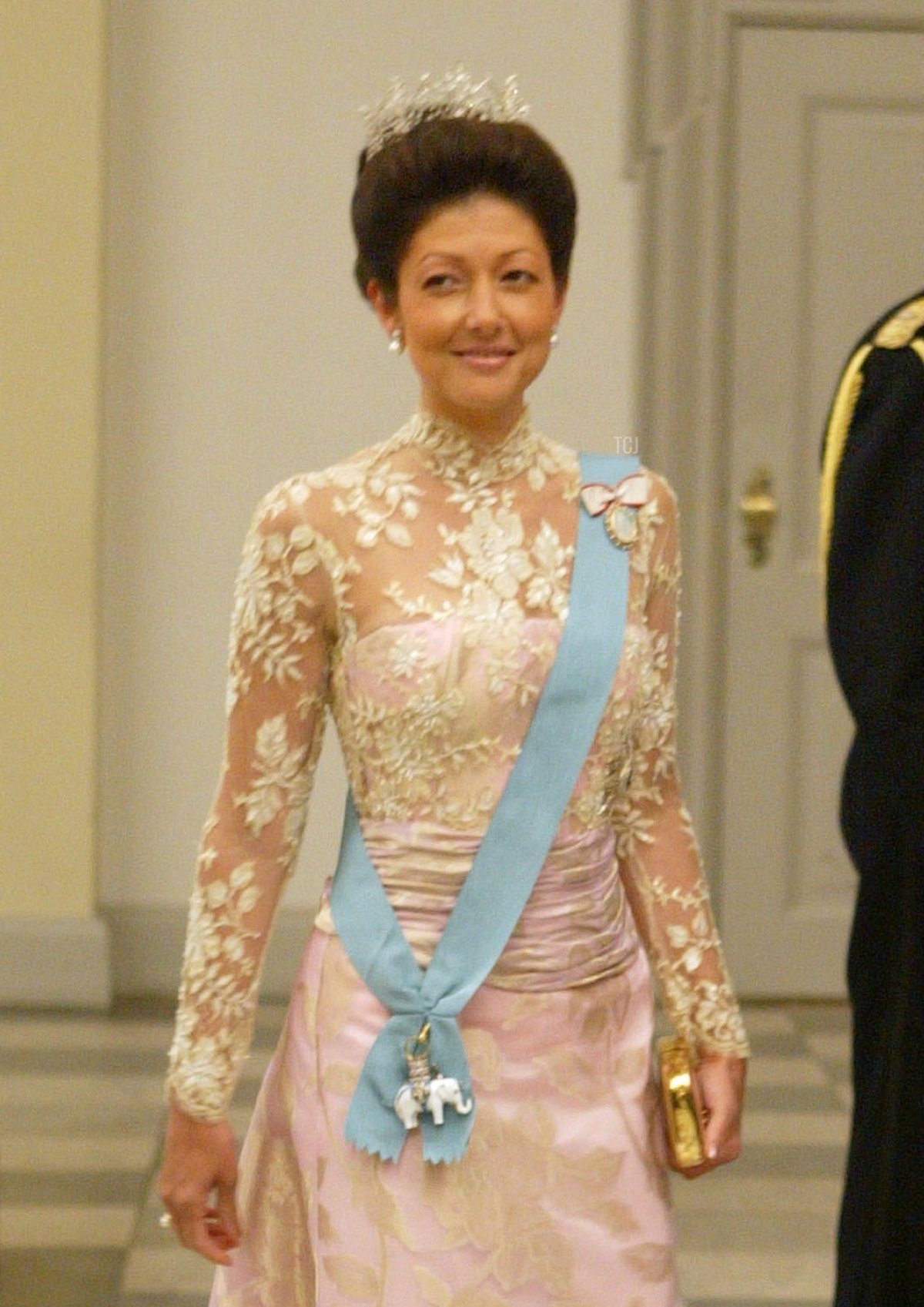 Princess Alexandra of Denmark attends a celebratory dinner at Christiansborg Palace on May 11, 2004, in honor of the upcoming wedding of Crown Prince Frederik and Miss Mary Elizabeth Donaldson (Sean Gallup/Getty Images)