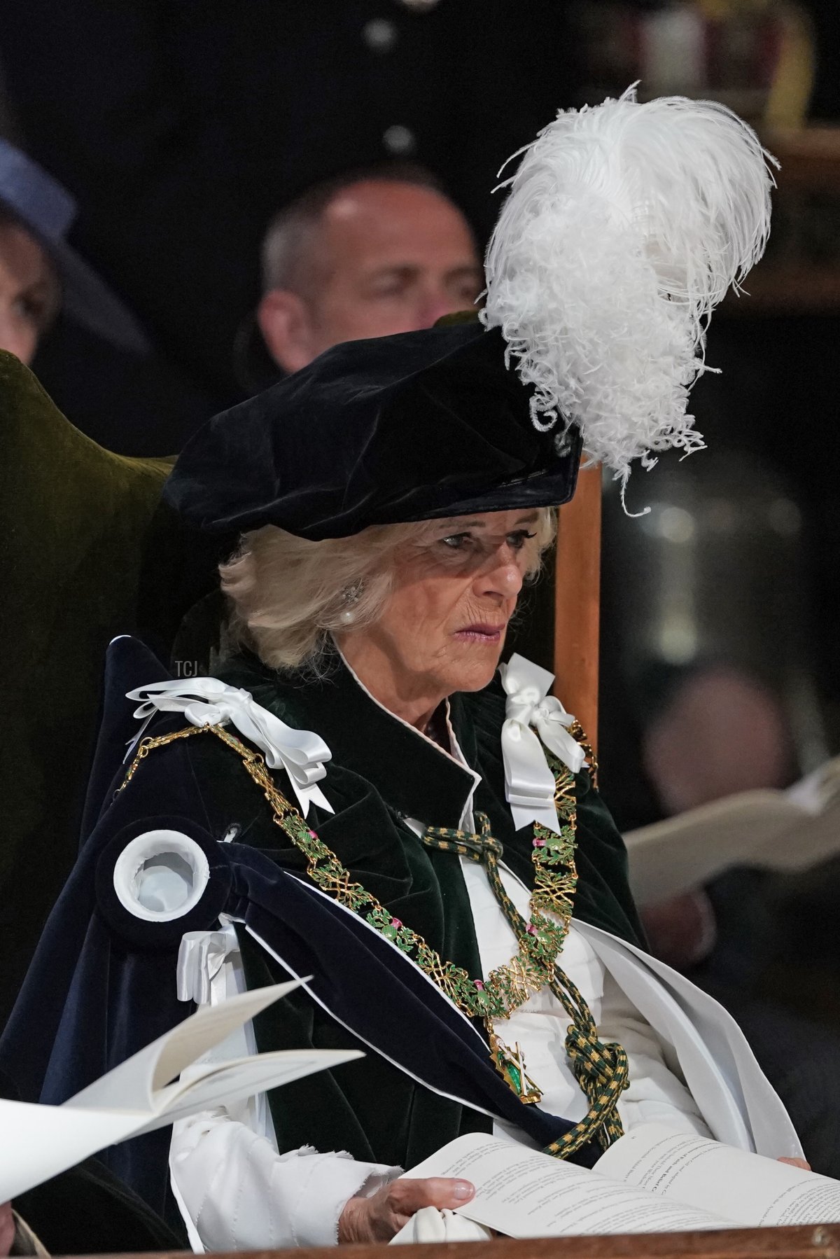 Queen Camilla attends a service of thanksgiving and dedication at St Giles' Cathedral in Edinburgh on July 5, 2023 (Andrew Milligan - Pool/Getty Images)