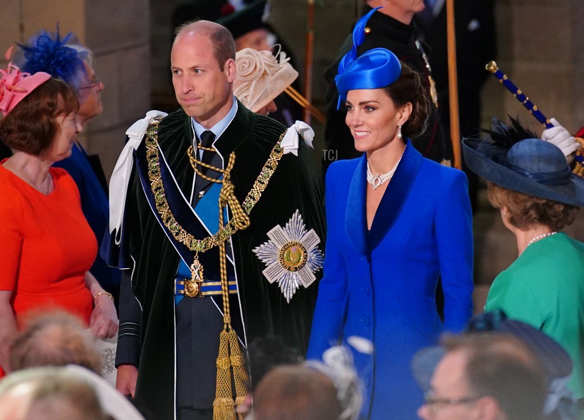 The Duke and Duchess of Rothesay attend a service of thanksgiving and dedication at St Giles' Cathedral in Edinburgh on July 5, 2023 (Peter Byrne - Pool/Getty Images)