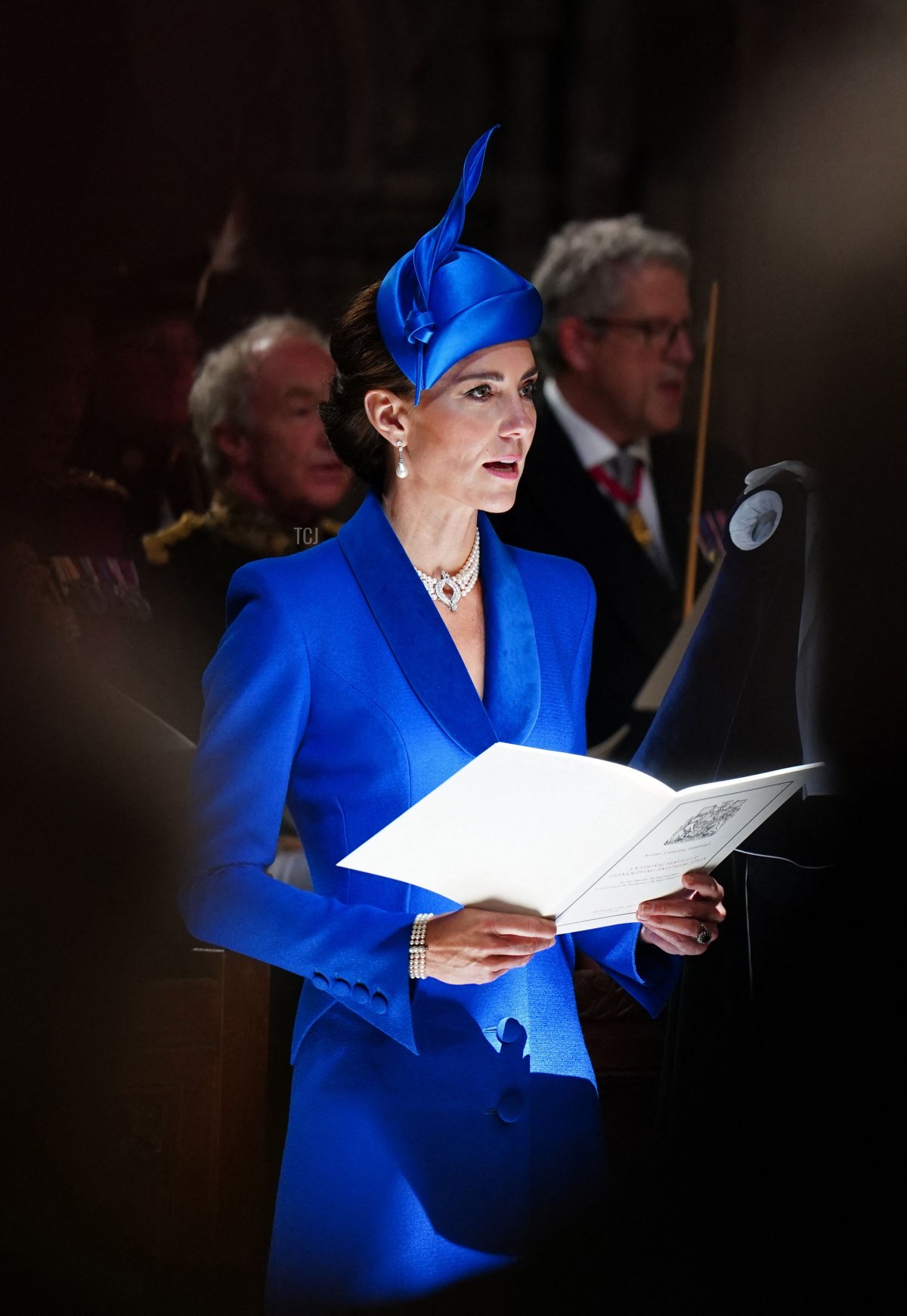 The Duchess of Rothesay attends a service of thanksgiving and dedication at St Giles' Cathedral in Edinburgh on July 5, 2023 (JANE BARLOW/POOL/AFP via Getty Images)