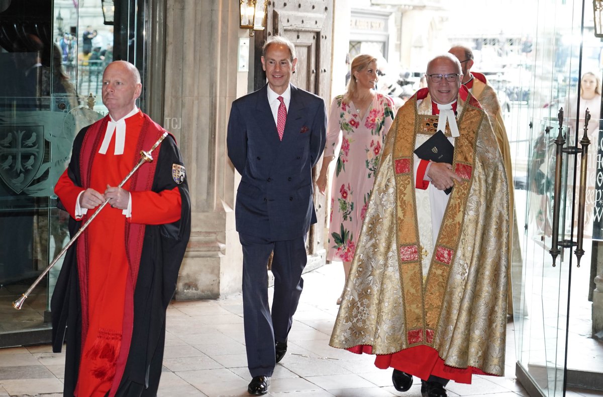 The Duke and Duchess of Edinburgh attend a service at Westminster Abbey celebrating the 75th anniversary of the National Health Service on July 5, 2023 (Jordan Pettitt - Pool/Getty Images)