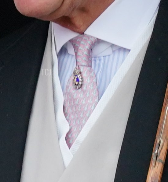 King Charles III attends a garden party at the Palace of Holyroodhouse in Edinburgh on July 4, 2023 (Jonathan Brady - WPA Pool/Getty Images)
