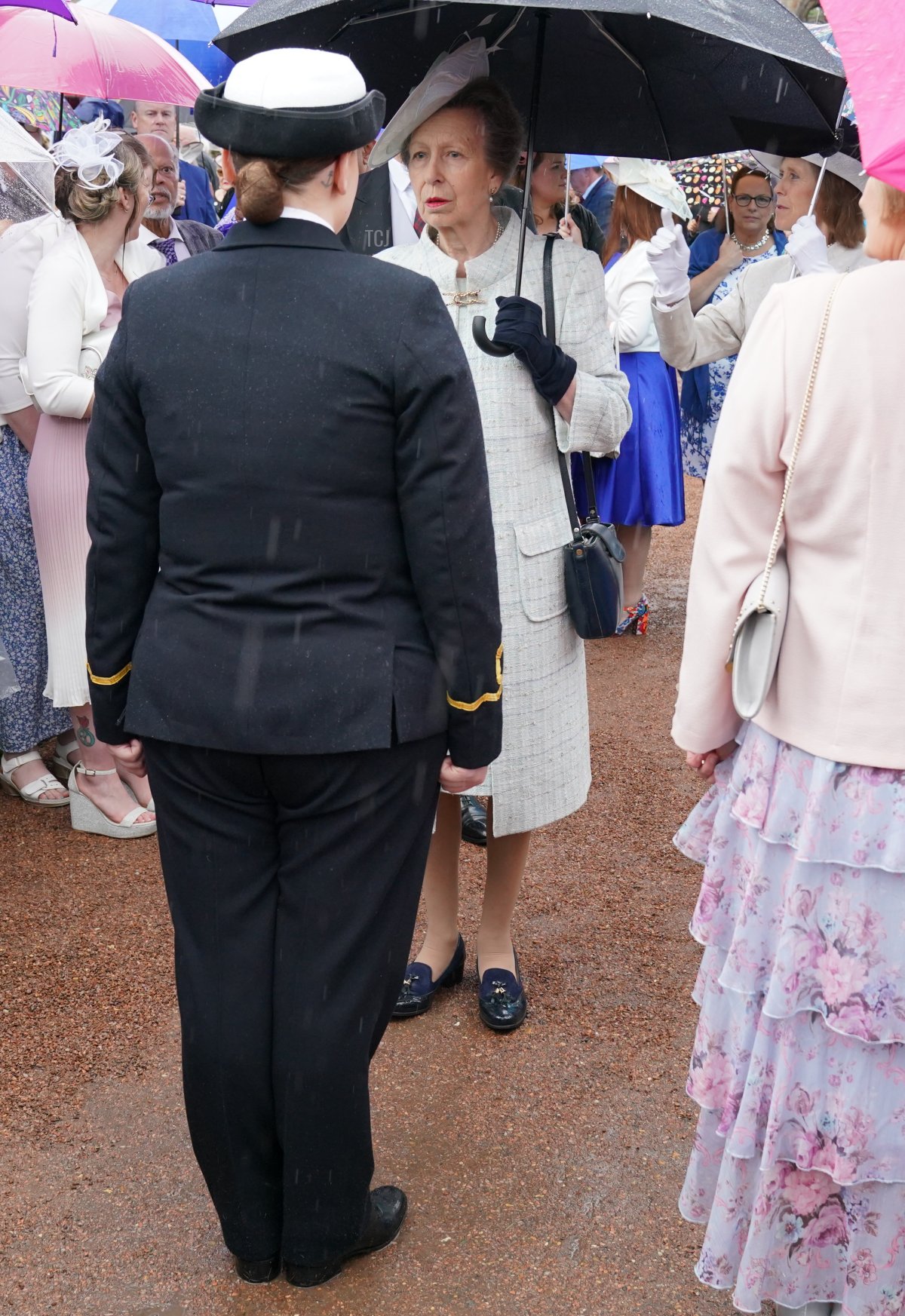 The Princess Royal attends a garden party at the Palace of Holyroodhouse in Edinburgh on July 4, 2023 (Jonathan Brady - WPA Pool/Getty Images)