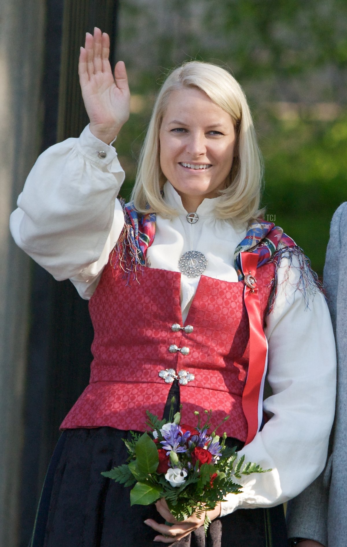 Crown Princess Mette-Marit of Norway celebrates Norway's national day at the Royal Palace on May 17, 2009 in Oslo, Norway (Ragnar Singsaas/Getty Images)