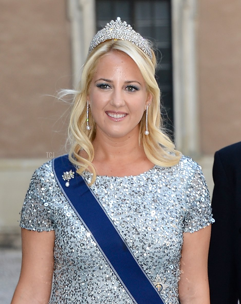Princess Theodora of Greece and Denmark attends the wedding of Princess Madeleine of Sweden and Christopher O'Neill in Stockholm on June 8, 2013 (Pascal Le Segretain/Getty Images)