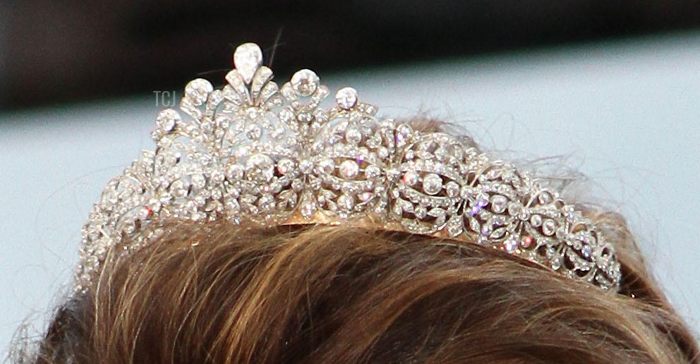 Princess Alexia of Greece and Denmark attends a 70th birthday gala dinner for Queen Margrethe II of Denmark in Copenhagen on April 16, 2010 (Albert Nieboer/DPA Picture Alliance Archive/Alamy)