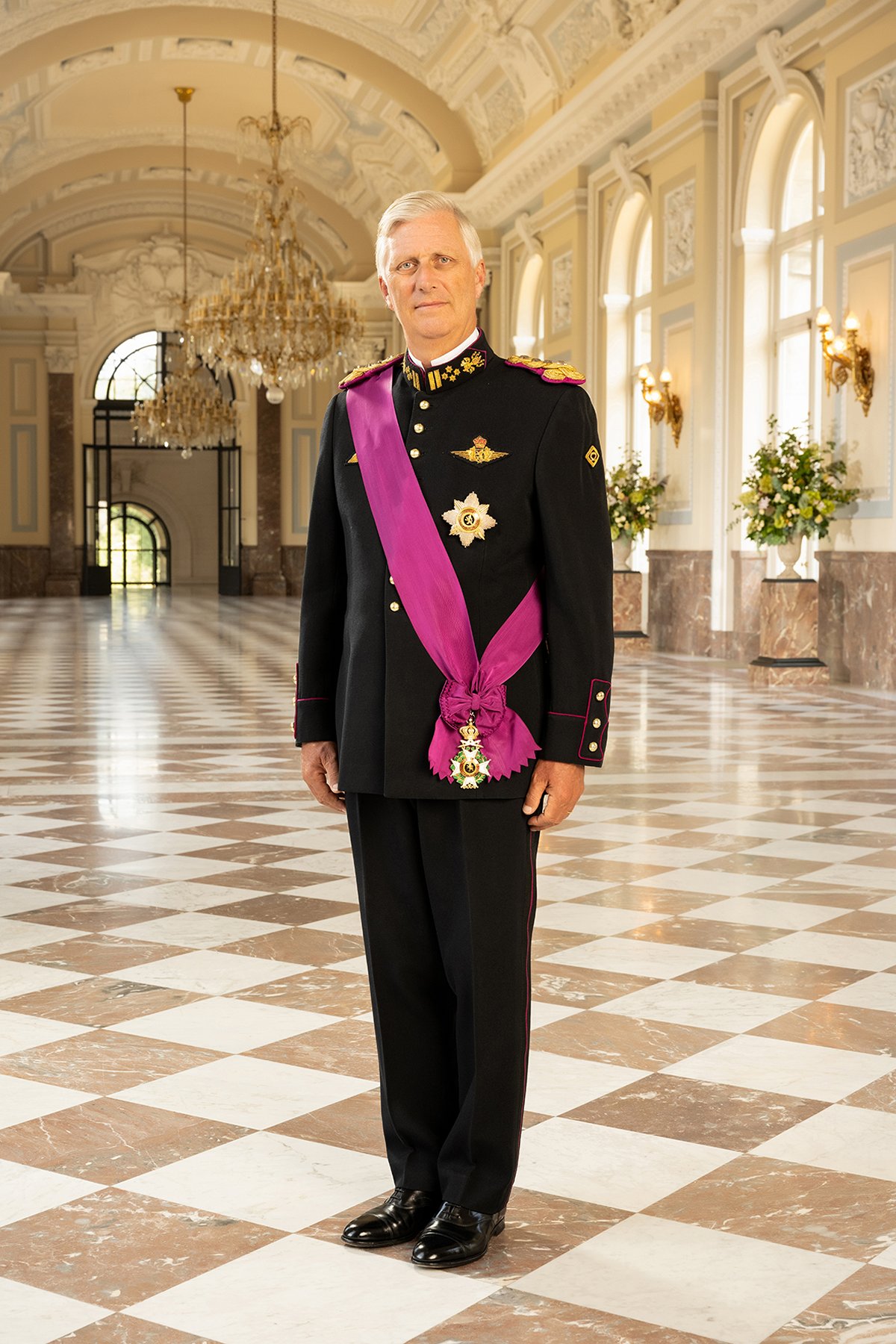 New portraits of the King and Queen of the Belgians taken to celebrate the 10th anniversary of his accession to the throne, July 2023 (Michel Gronemberger/Belgian Royal Palace)