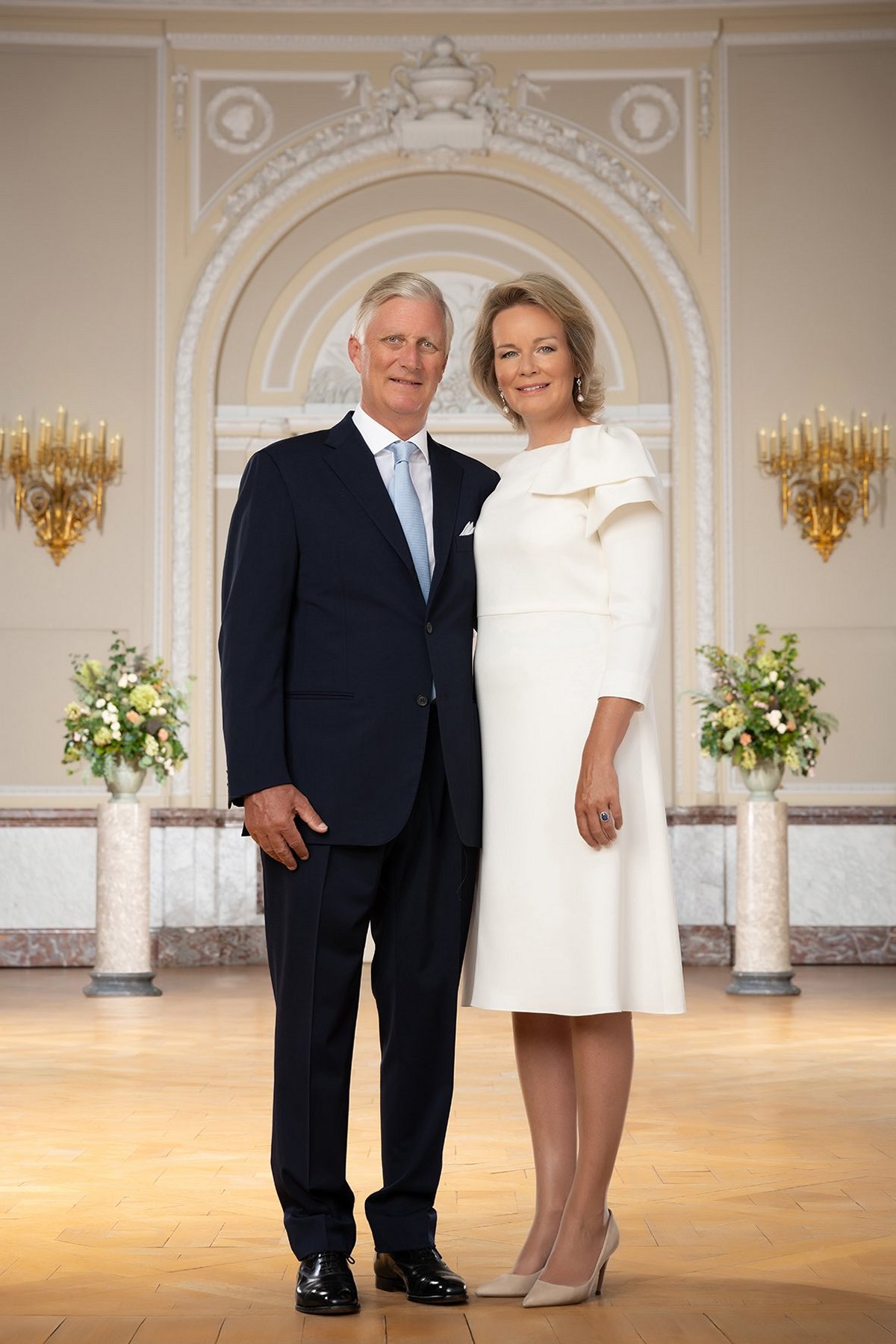 New portraits of the King and Queen of the Belgians taken to celebrate the 10th anniversary of his accession to the throne, July 2023 (Michel Gronemberger/Belgian Royal Palace)