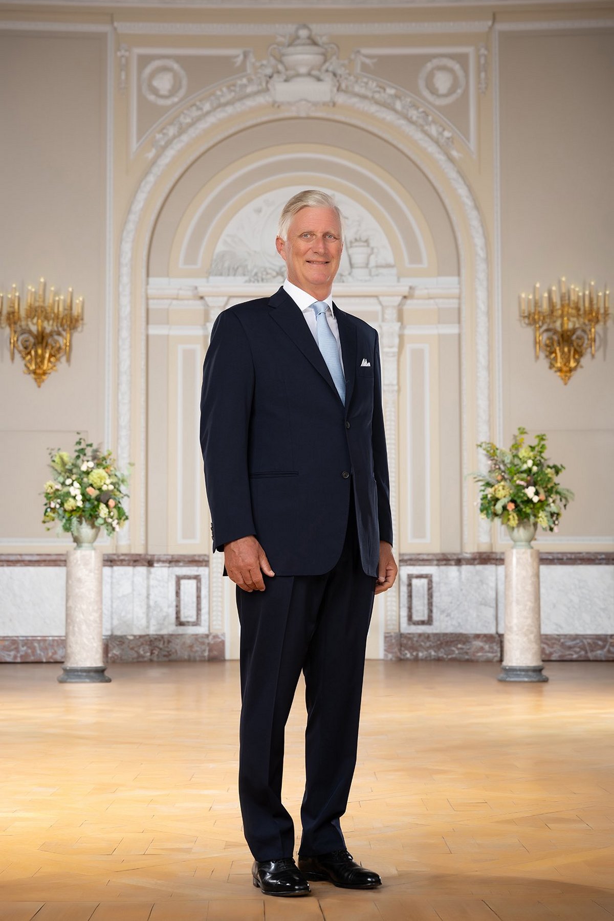 New portraits of the King and Queen of the Belgians taken to celebrate the 10th anniversary of his accession to the throne, July 2023 (Michel Gronemberger/Belgian Royal Palace)