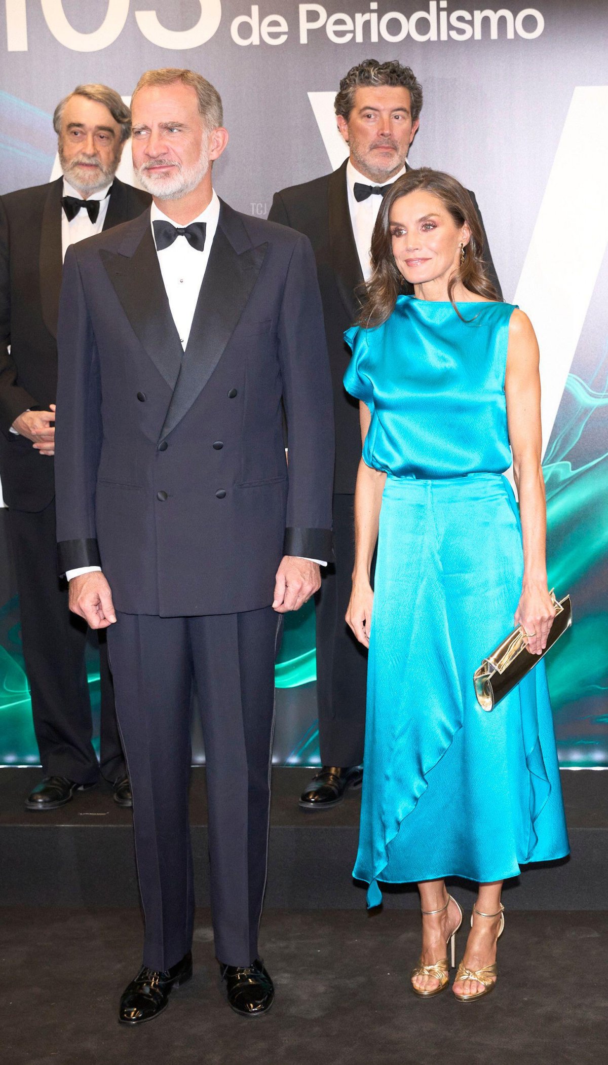 King Felipe VI and Queen Letizia of Spain attend the ABC Journalism Awards in Madrid on July 17, 2023 (Jack Abuin/Zuma Press/Alamy)