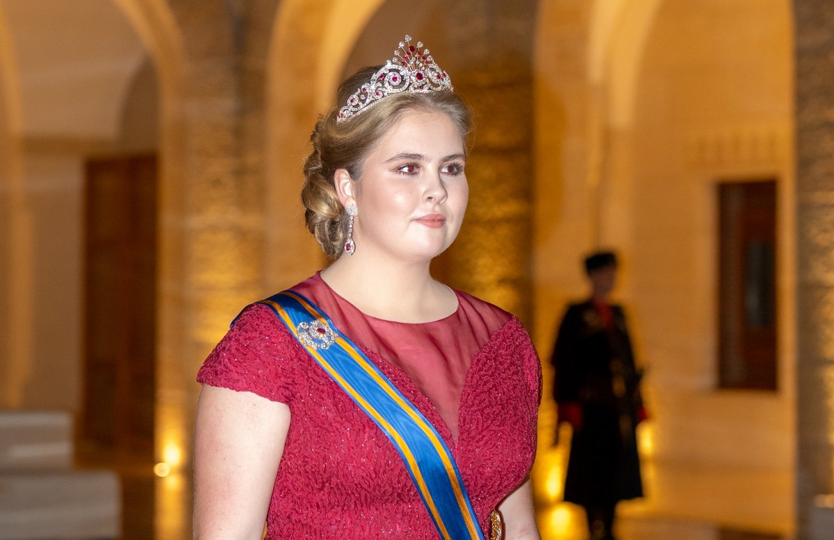 The Princess of Orange attends a banquet celebrating the wedding of Crown Prince Hussein and Princess Rajwa of Jordan in Amman, June 1, 2023 (Royal Hashemite Court)