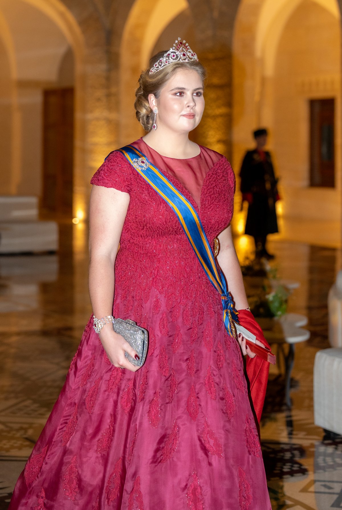 The Princess of Orange attends a banquet celebrating the wedding of Crown Prince Hussein and Princess Rajwa of Jordan in Amman, June 1, 2023 (Royal Hashemite Court)