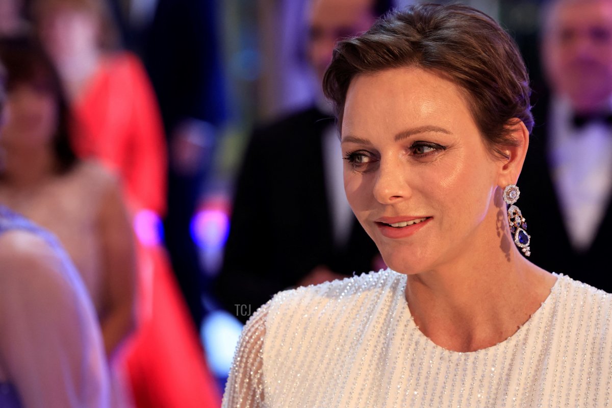 Princess Charlene of Monaco attends the Red Cross Ball on July 29, 2023 (VALERY HACHE/AFP via Getty Images)