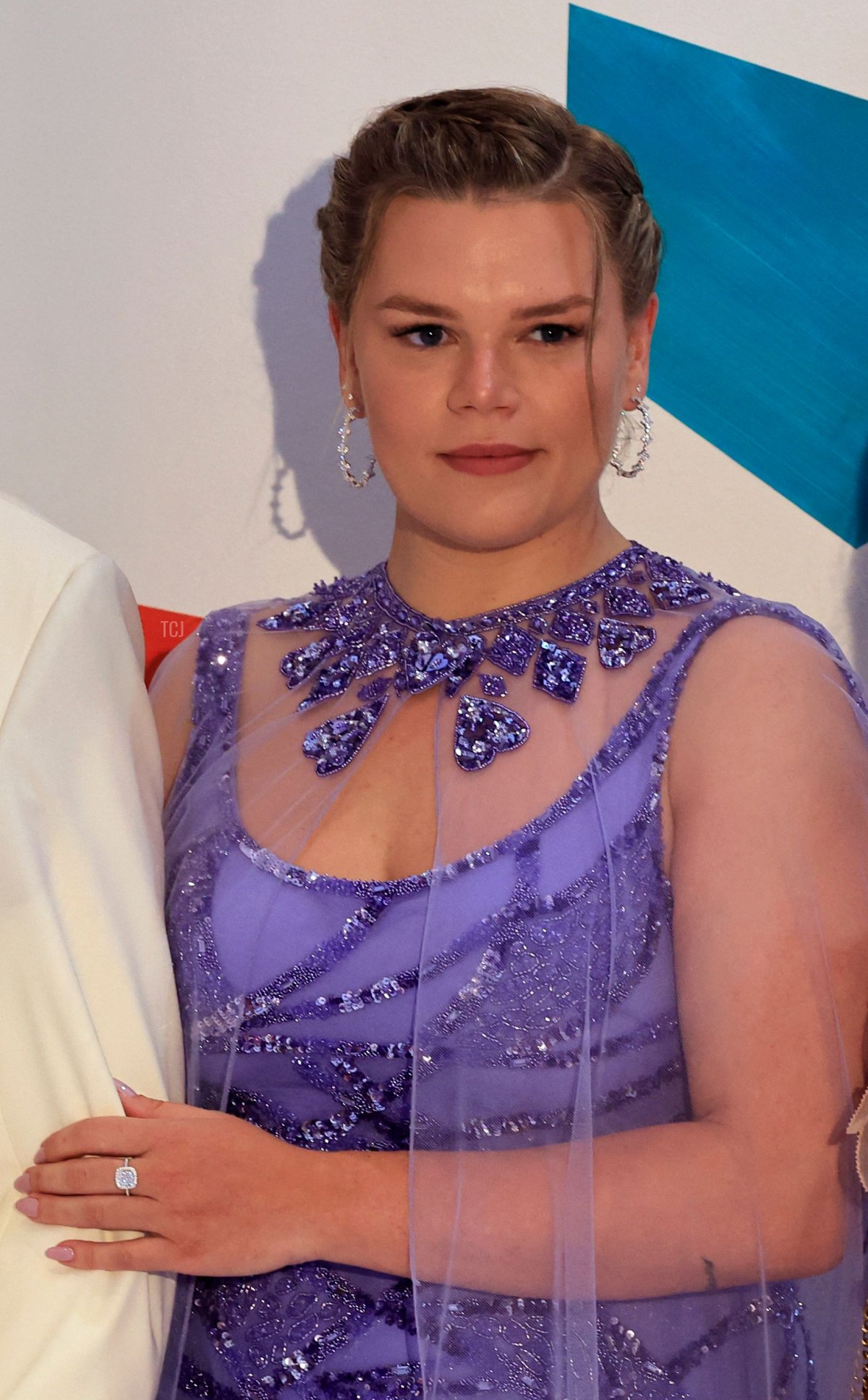 Camille Gottlieb attends the Red Cross Ball on July 29, 2023 (VALERY HACHE/AFP via Getty Images)