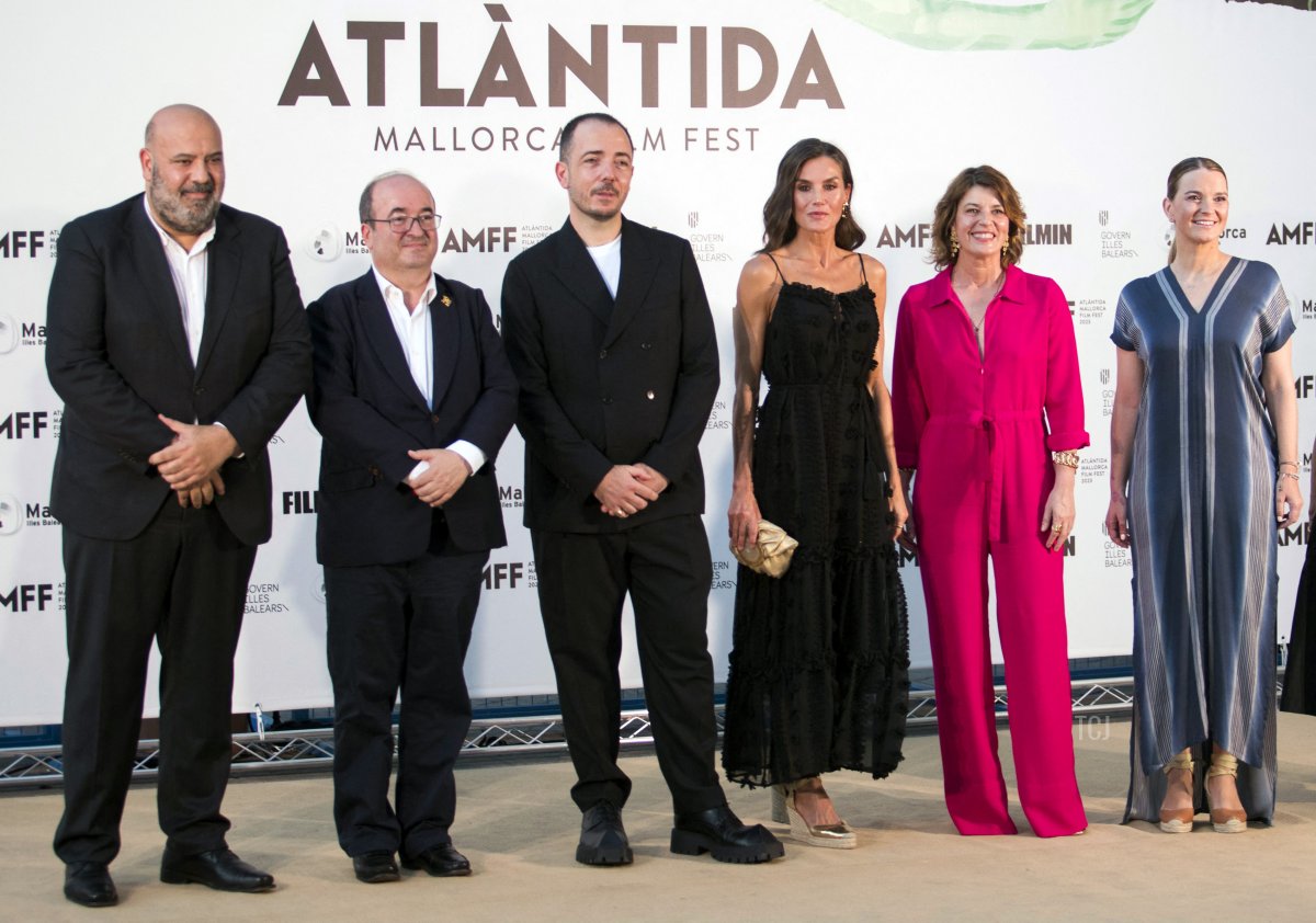 Queen Letizia of Spain attends the closing ceremony of the 13th annual Atlantida Mallorca Film Fest in Palma de Mallorca on July 30, 2023 (JAIME REINA/AFP via Getty Images)