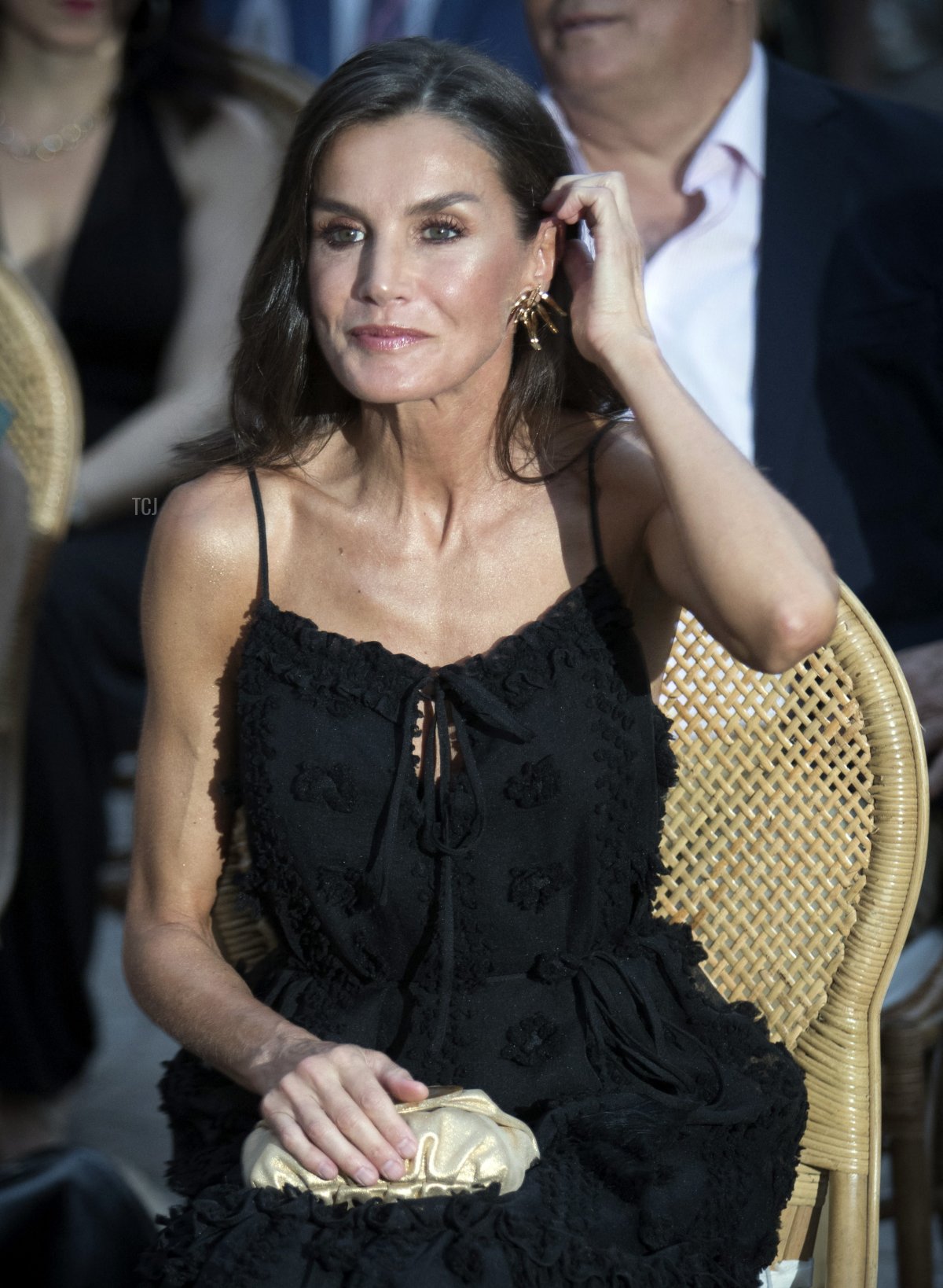 Queen Letizia of Spain attends the closing ceremony of the 13th annual Atlantida Mallorca Film Fest in Palma de Mallorca on July 30, 2023 (JAIME REINA/AFP via Getty Images)