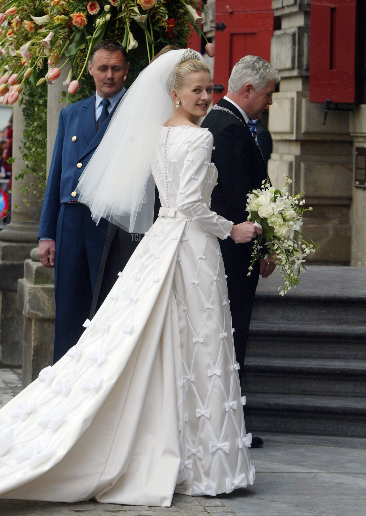 Princess Mabel is pictured on the day of her wedding to Prince Friso in Delft, April 24. 2004 (Michel Porro/Getty Images)