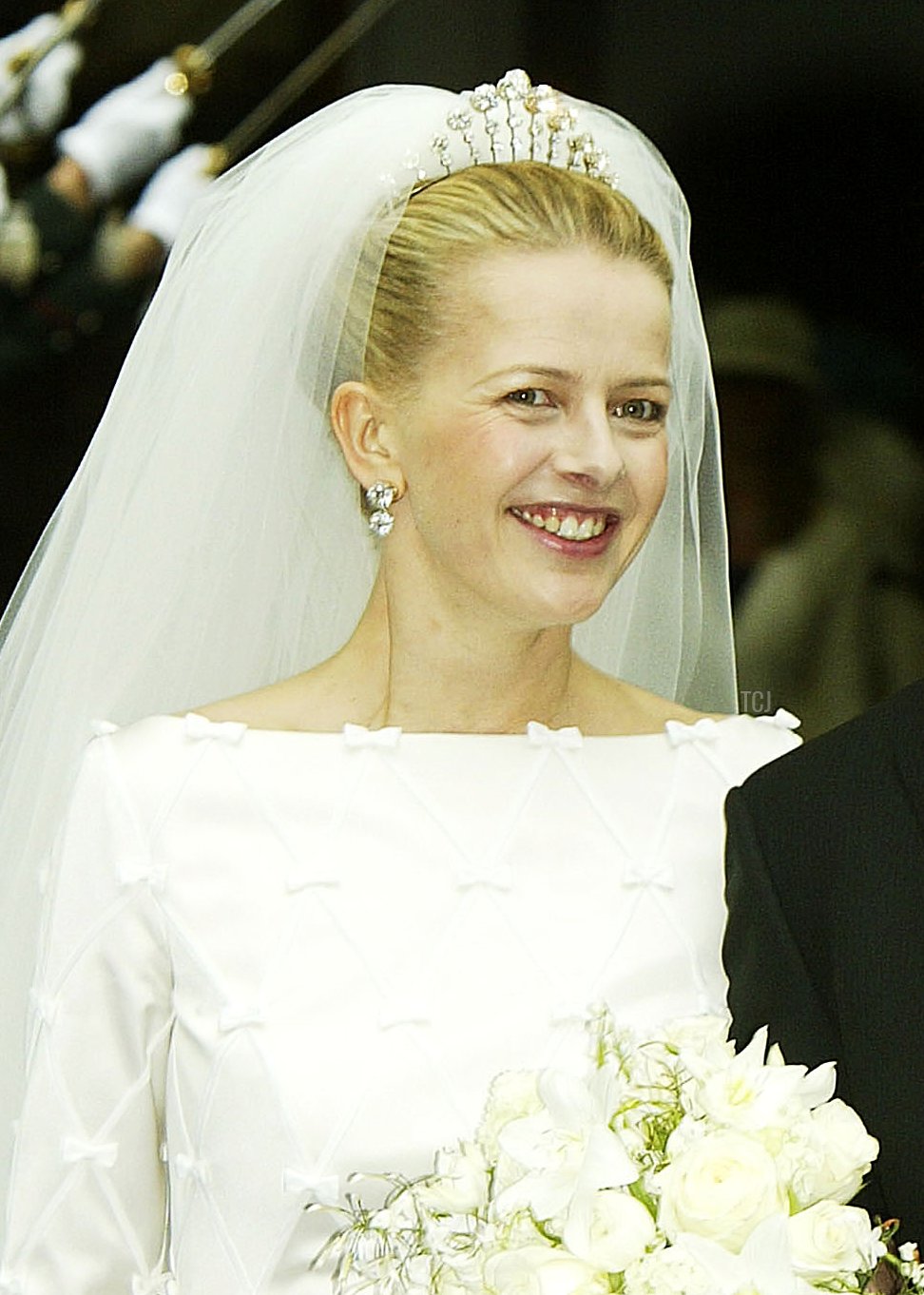 Princess Mabel is pictured on the day of her wedding to Prince Friso in Delft, April 24. 2004 (Pascal Le Segretain/Getty Images)