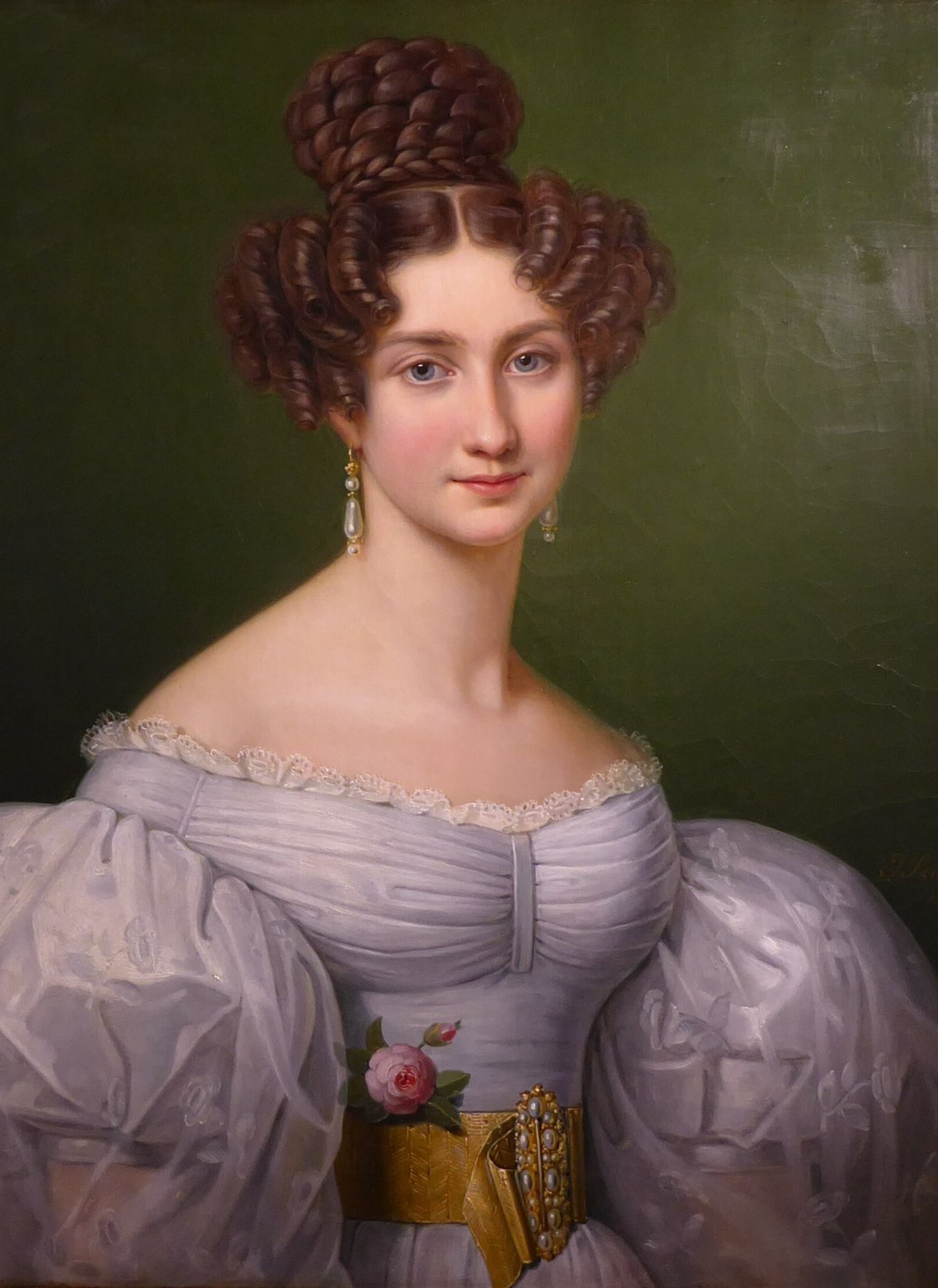 Princess Eugenie of Leuchtenberg, painted ca. 1826 by Joseph Karl Stieler (Wikimedia Commons)