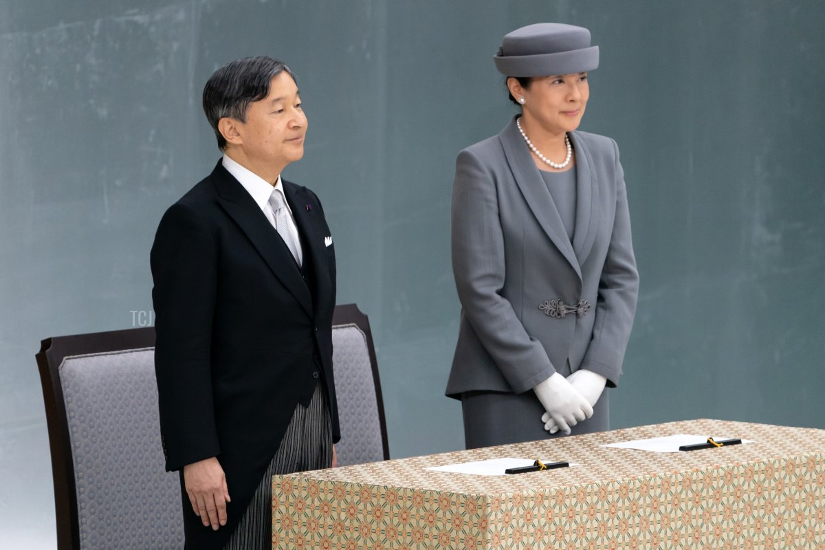 The Emperor and Empress of Japan attend the National Memorial Service for War Dead on August 15, 2023 in Tokyo, Japan (Tomohiro Ohsumi/Getty Images)