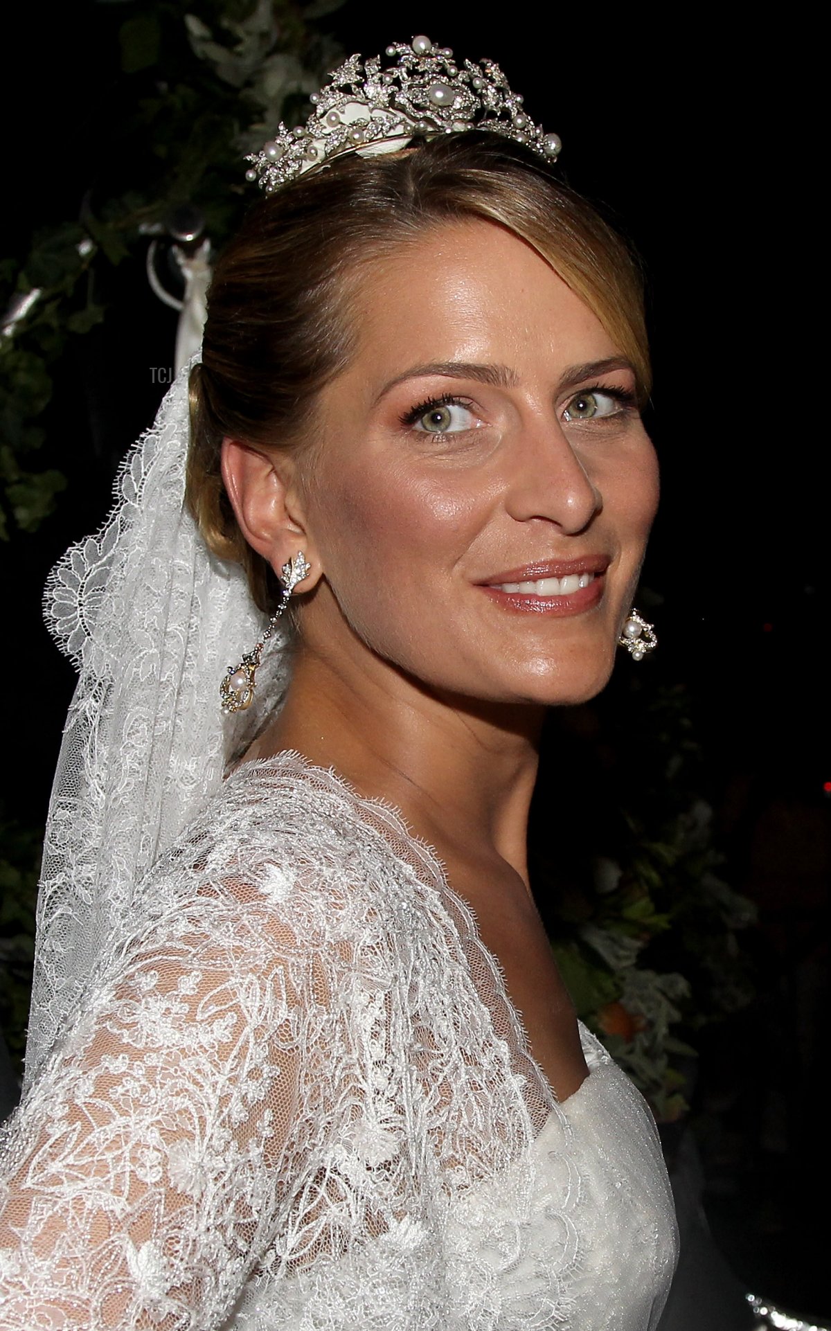 Princess Tatiana is pictured after her wedding to Prince Nikolaos in Spetses, Greece, on August 25, 2010 (Chris Jackson/Getty Images)